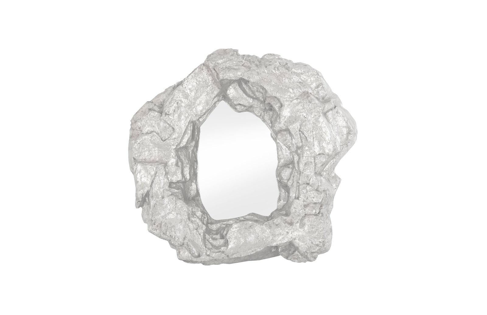 Rock Pond Mirror, Silver Leaf - Remutear