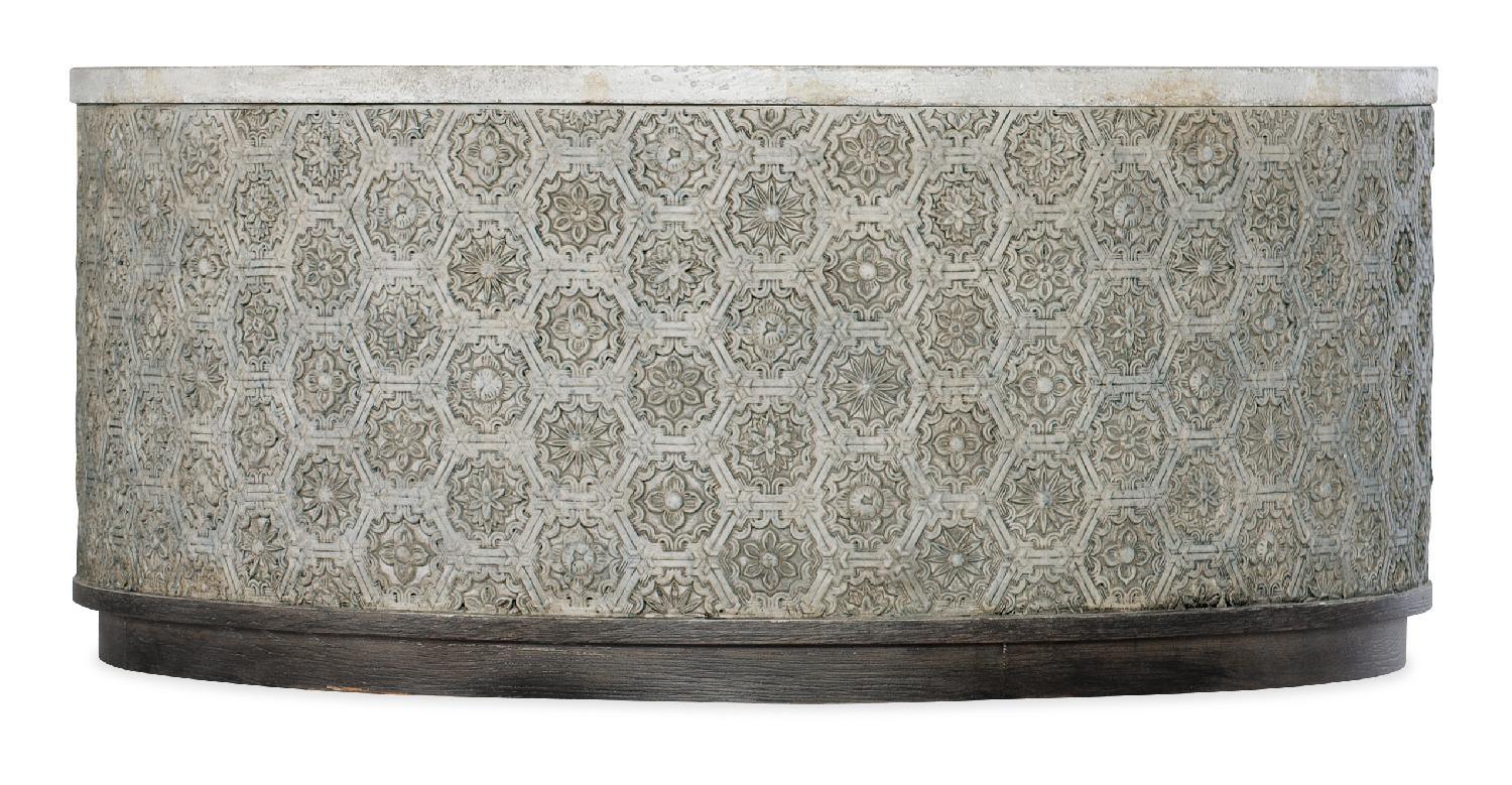 Melange Greystone Round Cocktail Table - Remutear