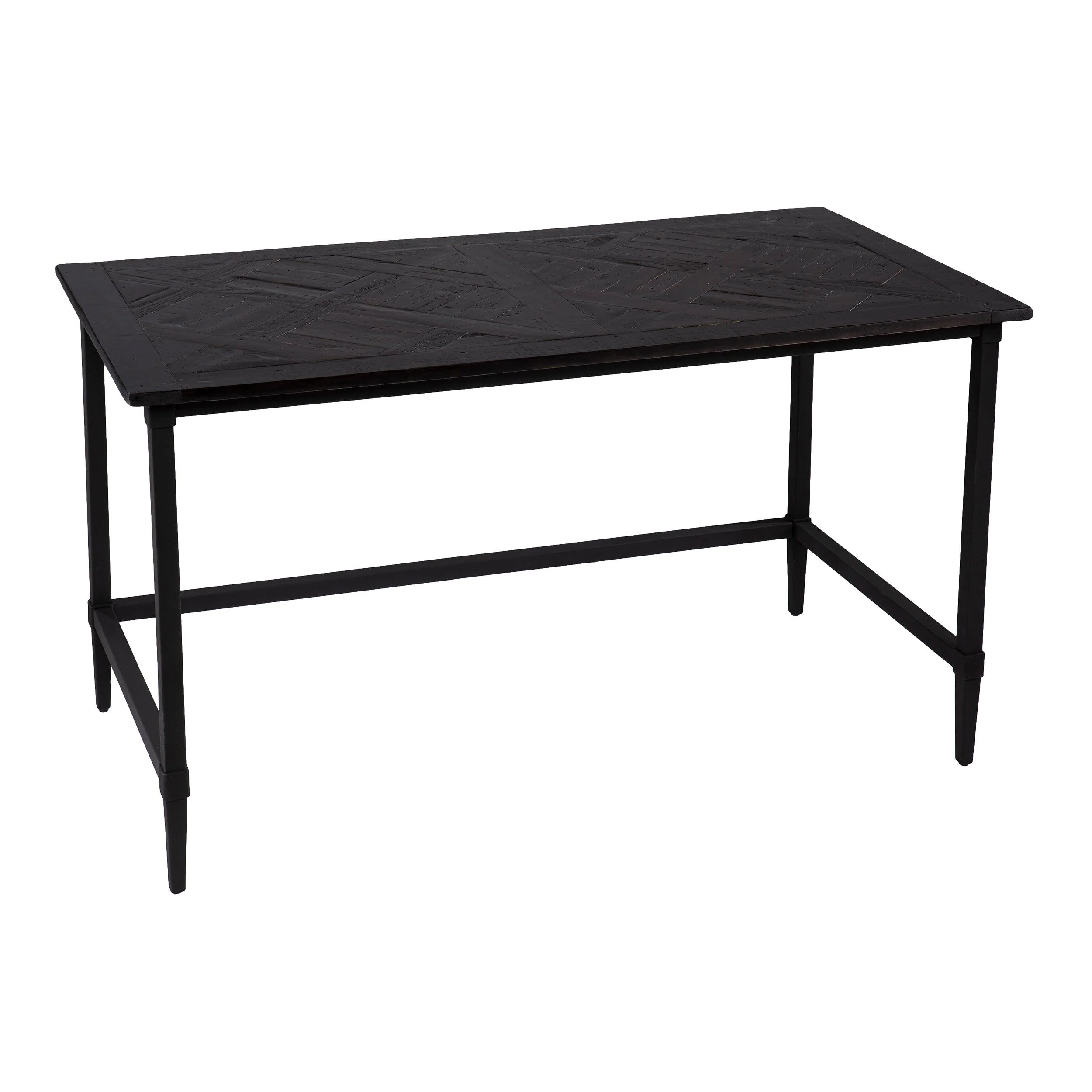 Lawrenny Reclaimed Wood Desk - Black - Remutear