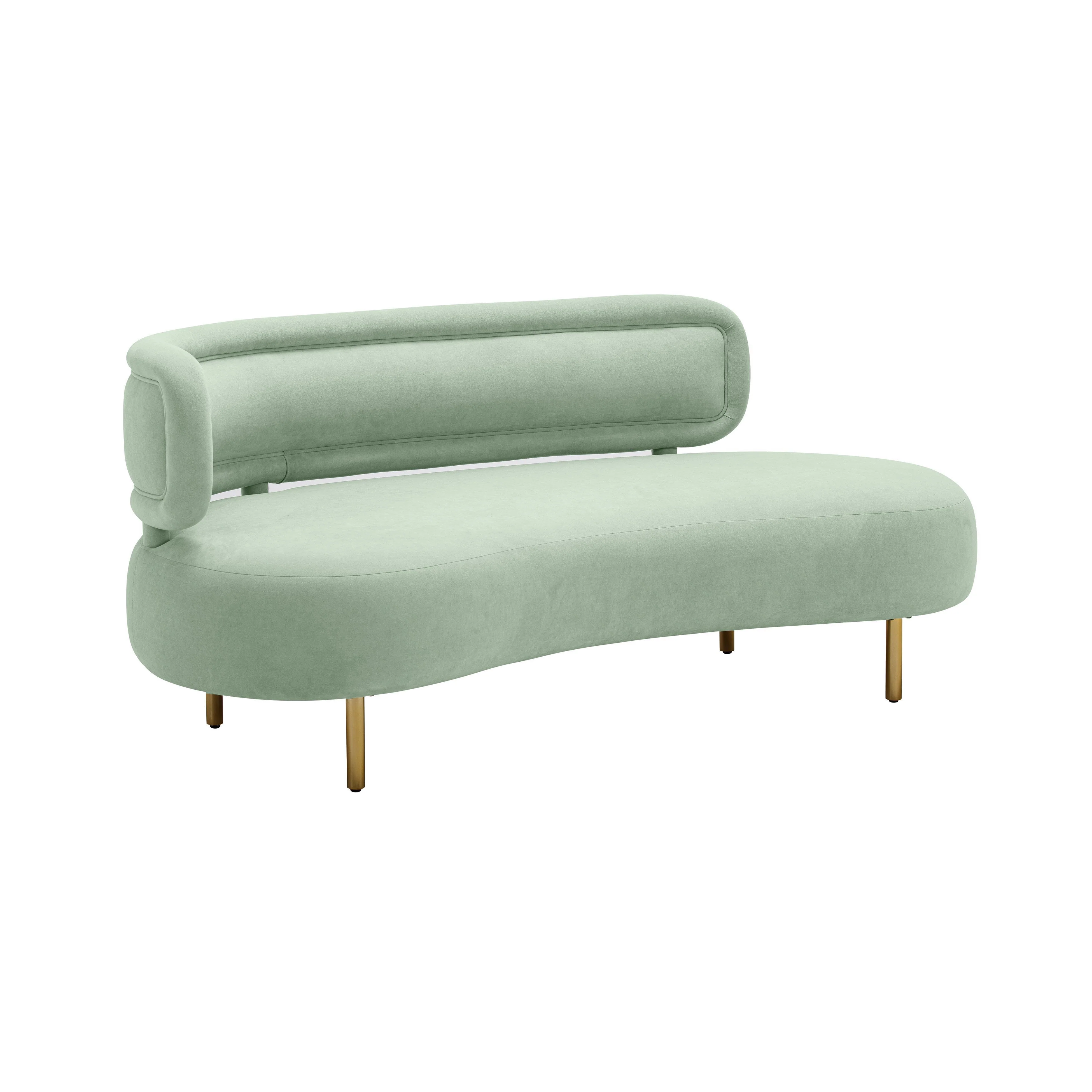 Tischa Mint Green Velvet Sofa - Remutear