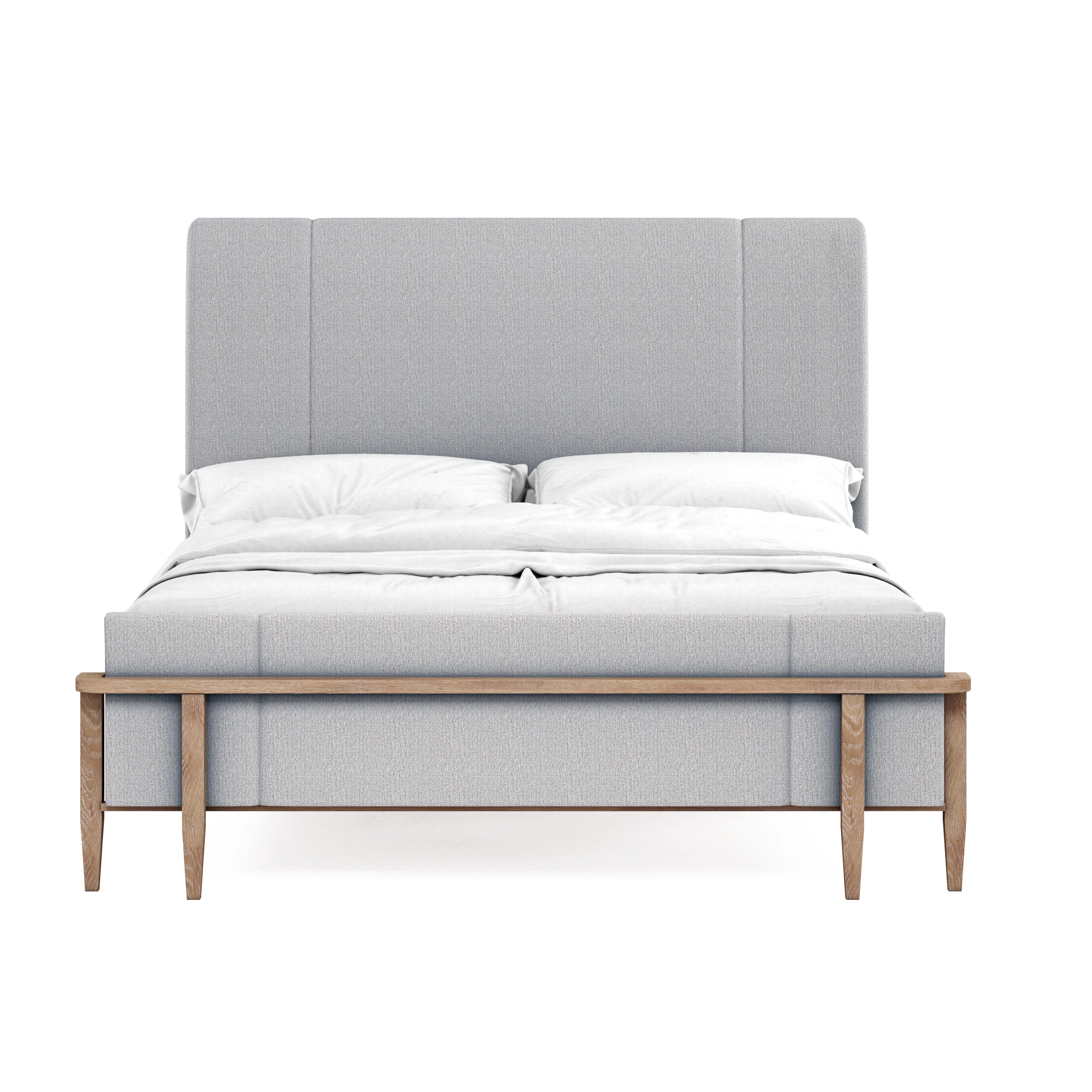 Post Upholstered Panel Bed - Remutear