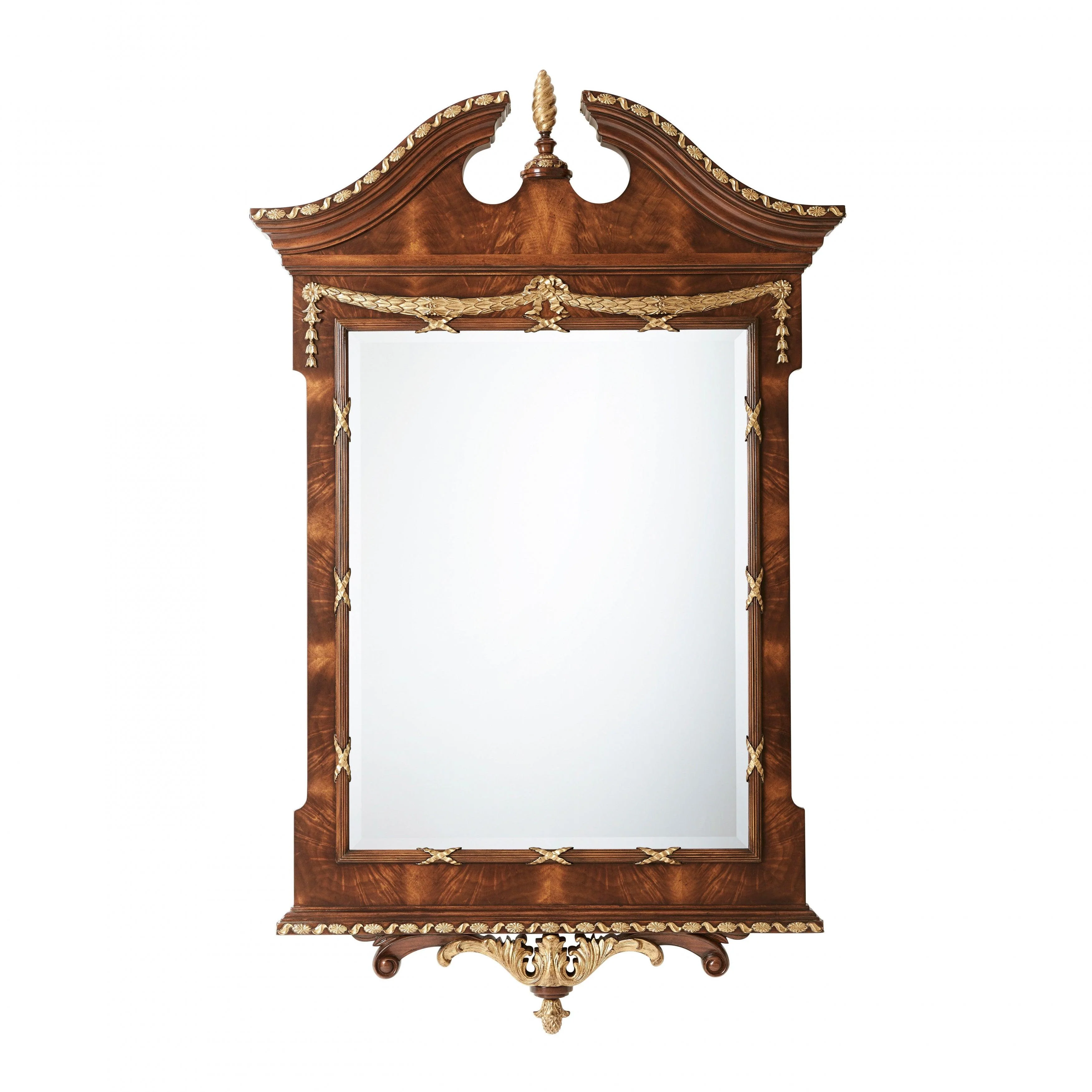 The India Silk Bedroom Wall Mirror - Remutear