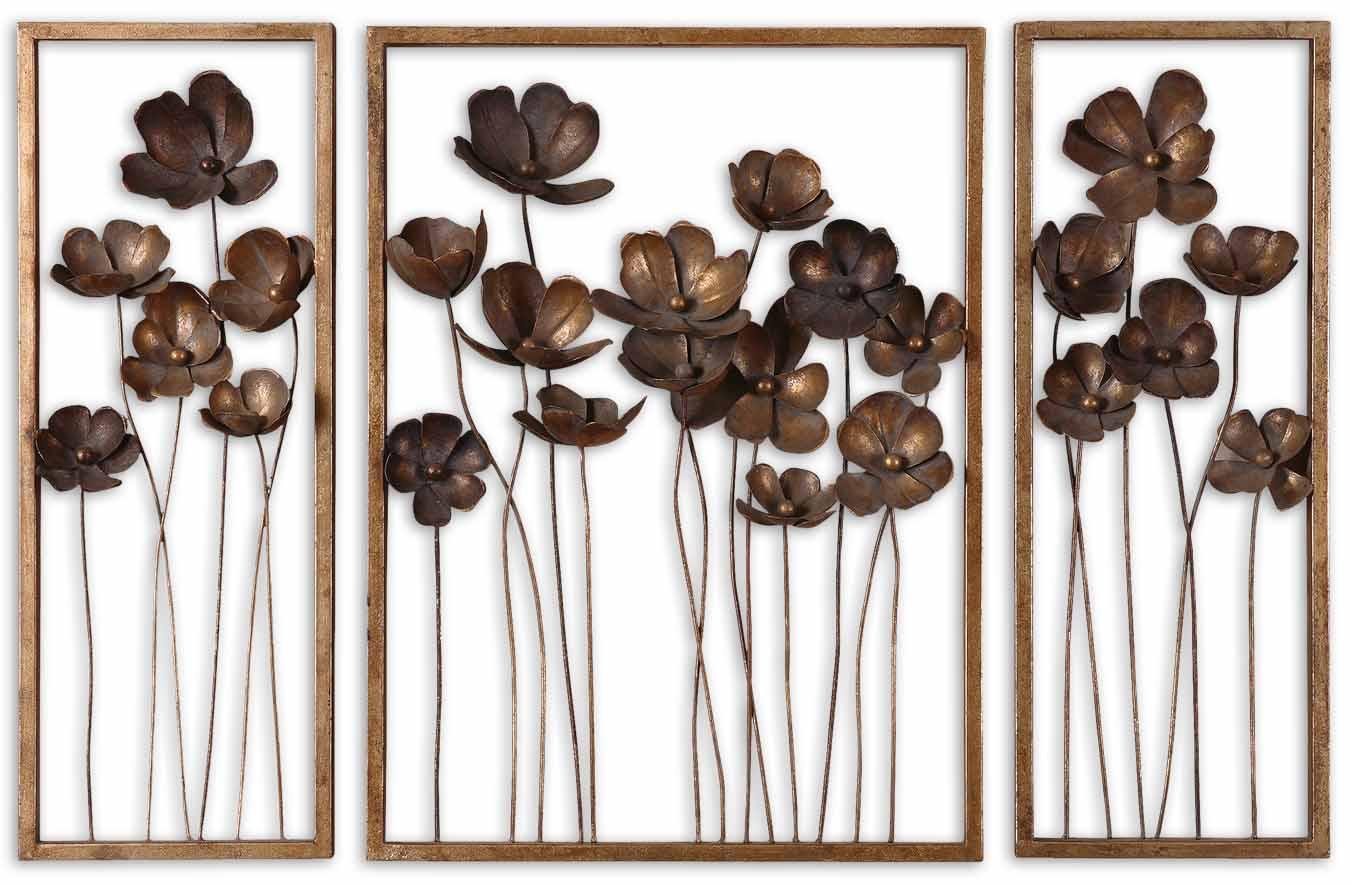 METAL TULIPS WALL ART SET/3 - Remutear