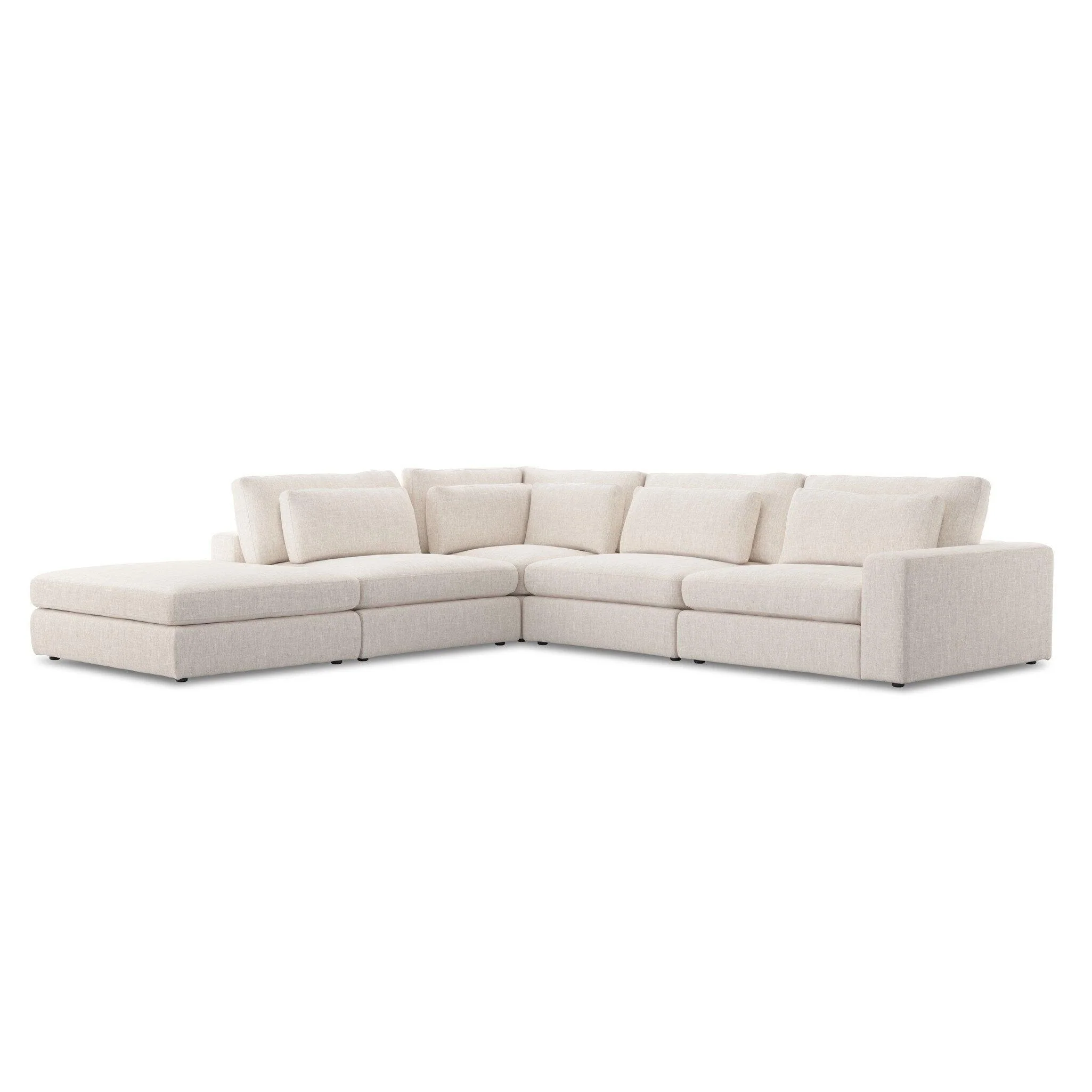 Bloor 4-Piece Sectional W/ Ottoman - Remutear