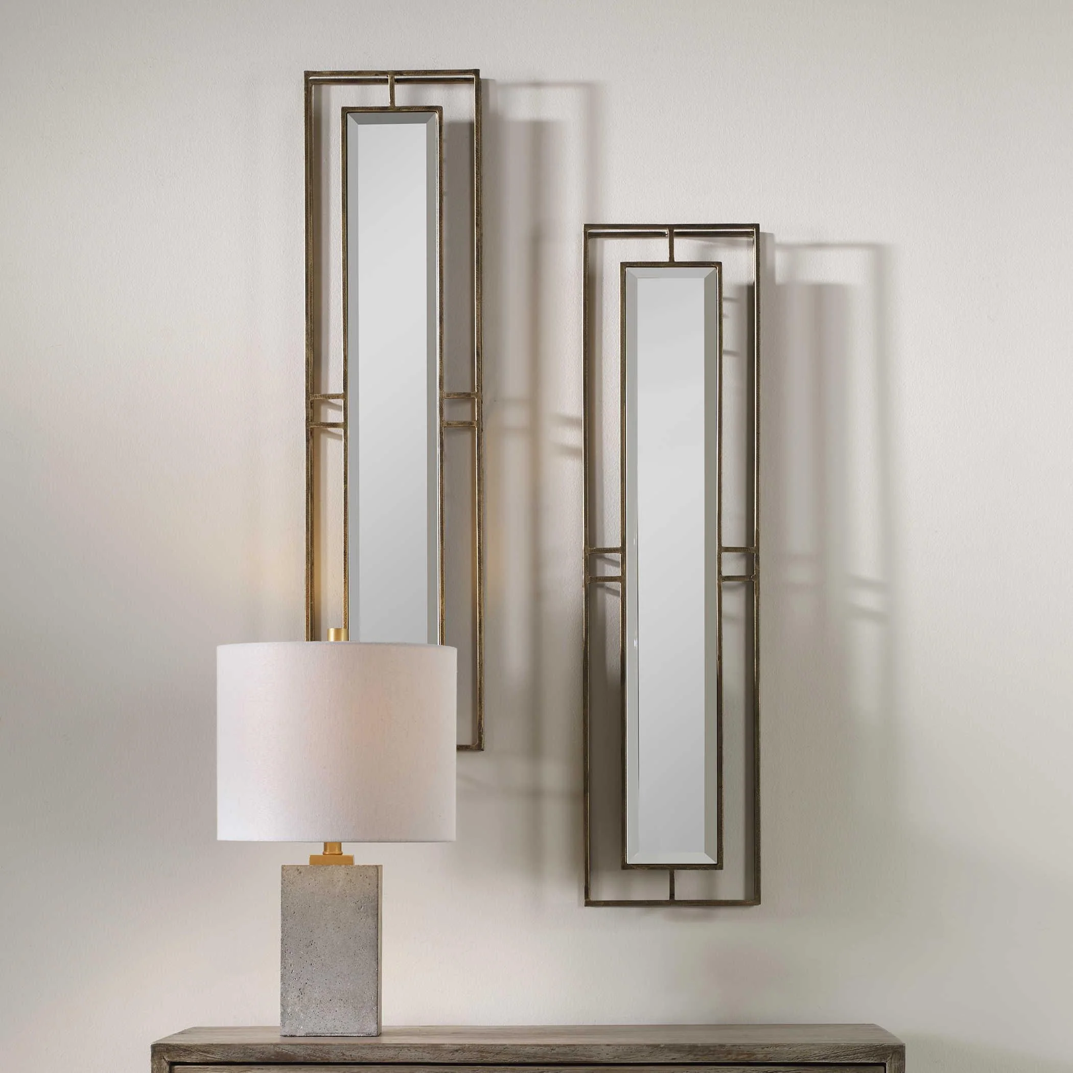RUTLEDGE GOLD MIRRORS, SET OF 2 - Remutear