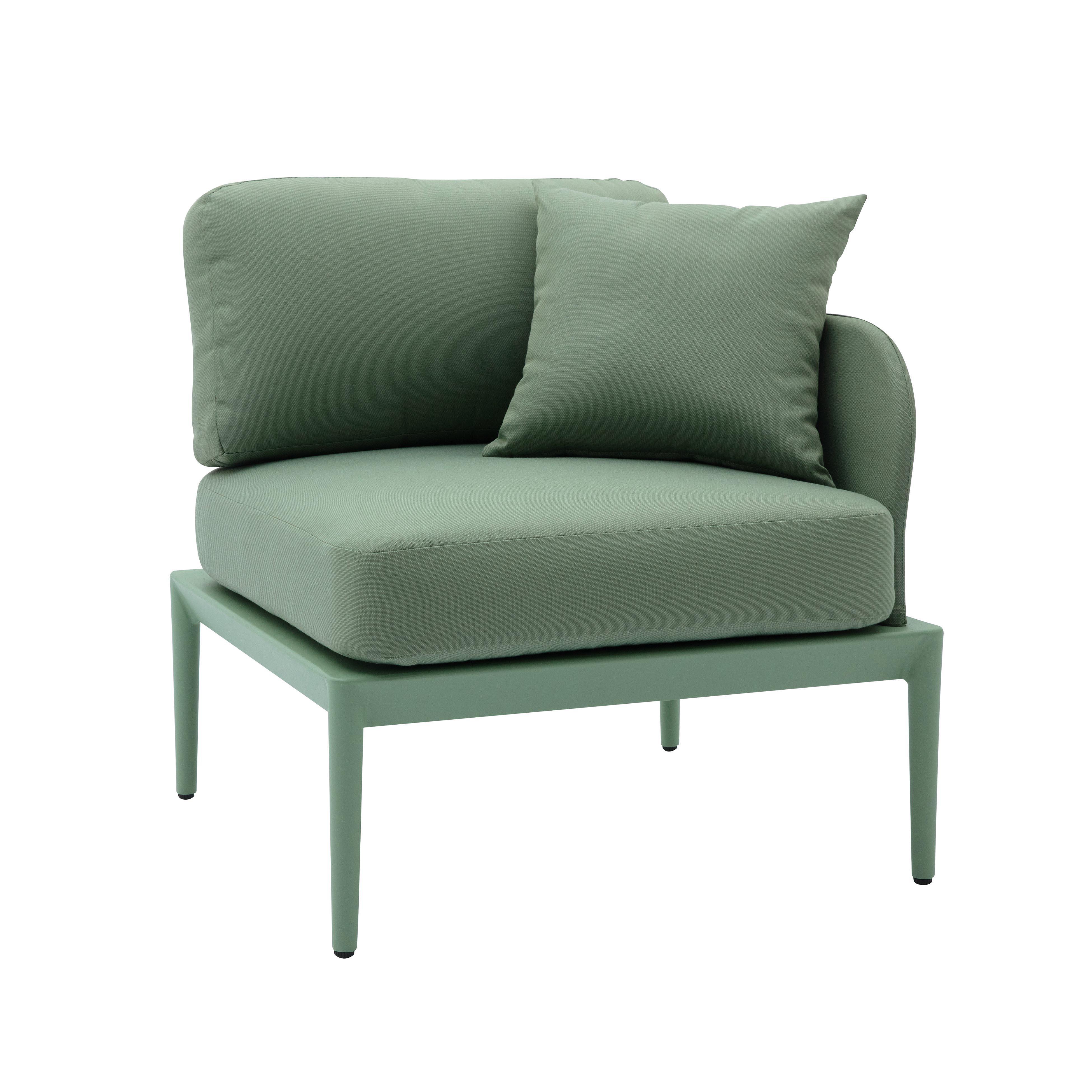 Kapri Moss Green Modular Outdoor RAF Corner Seat - Remutear