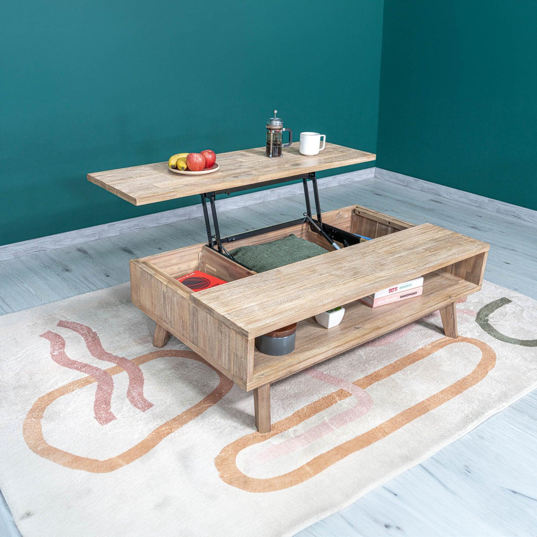 Gia Coffee Table w/ Lift Top - Remutear