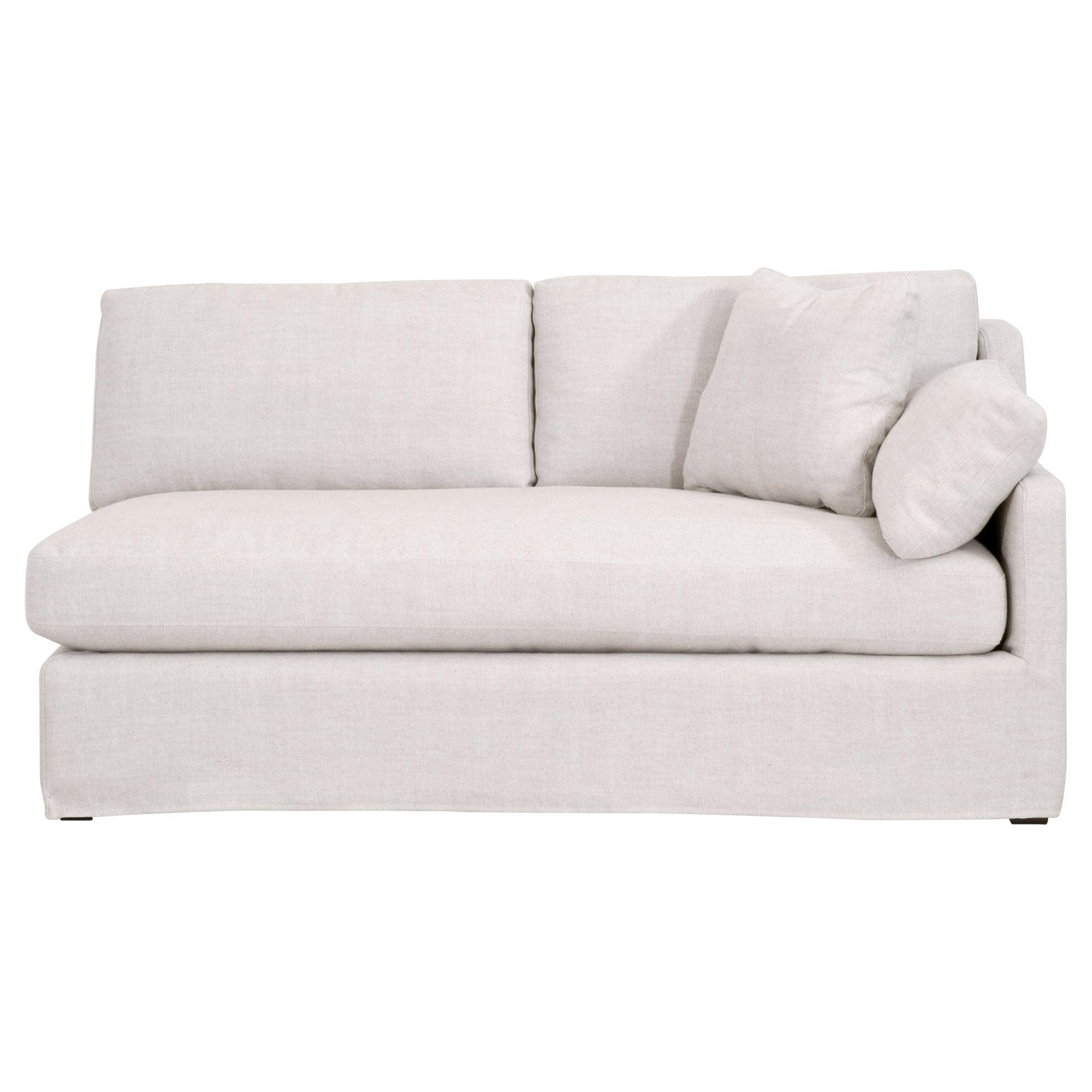 Lena Modular Slipcover 2-Seat Right Slope Arm Sofa - Remutear