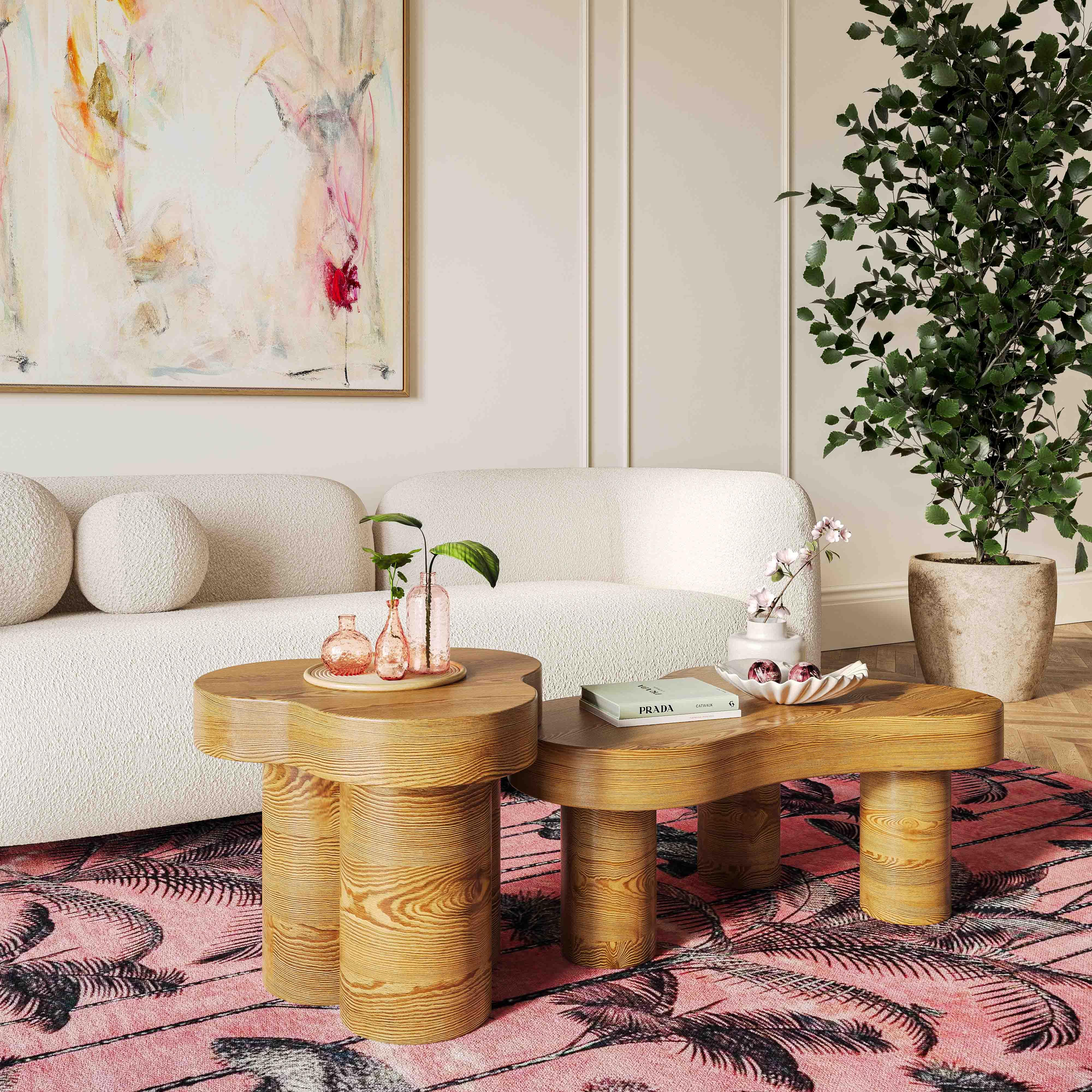 Dora Natural Oak Coffee Table - Remutear