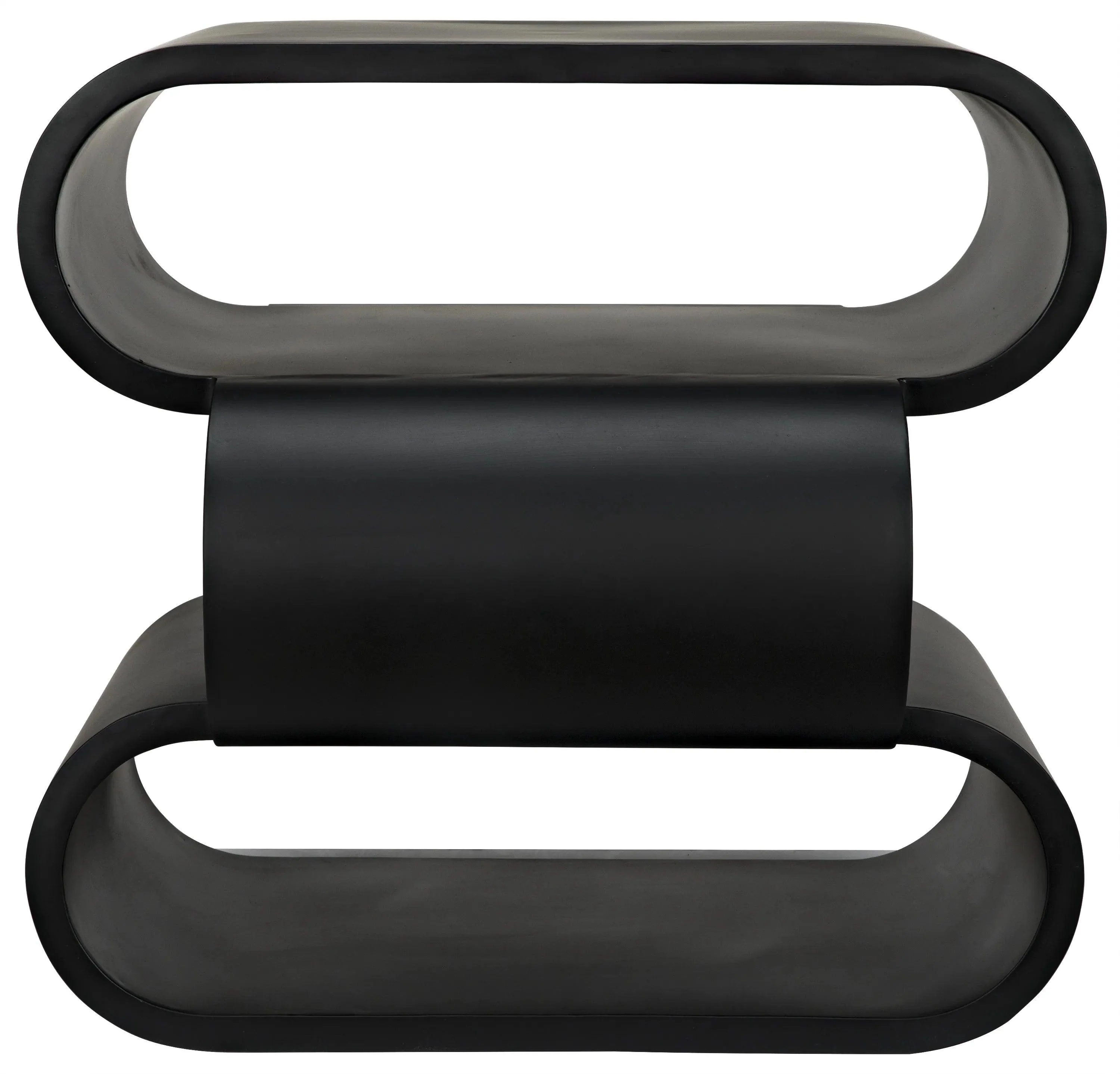 Nada Side Table, Black Steel - Remutear