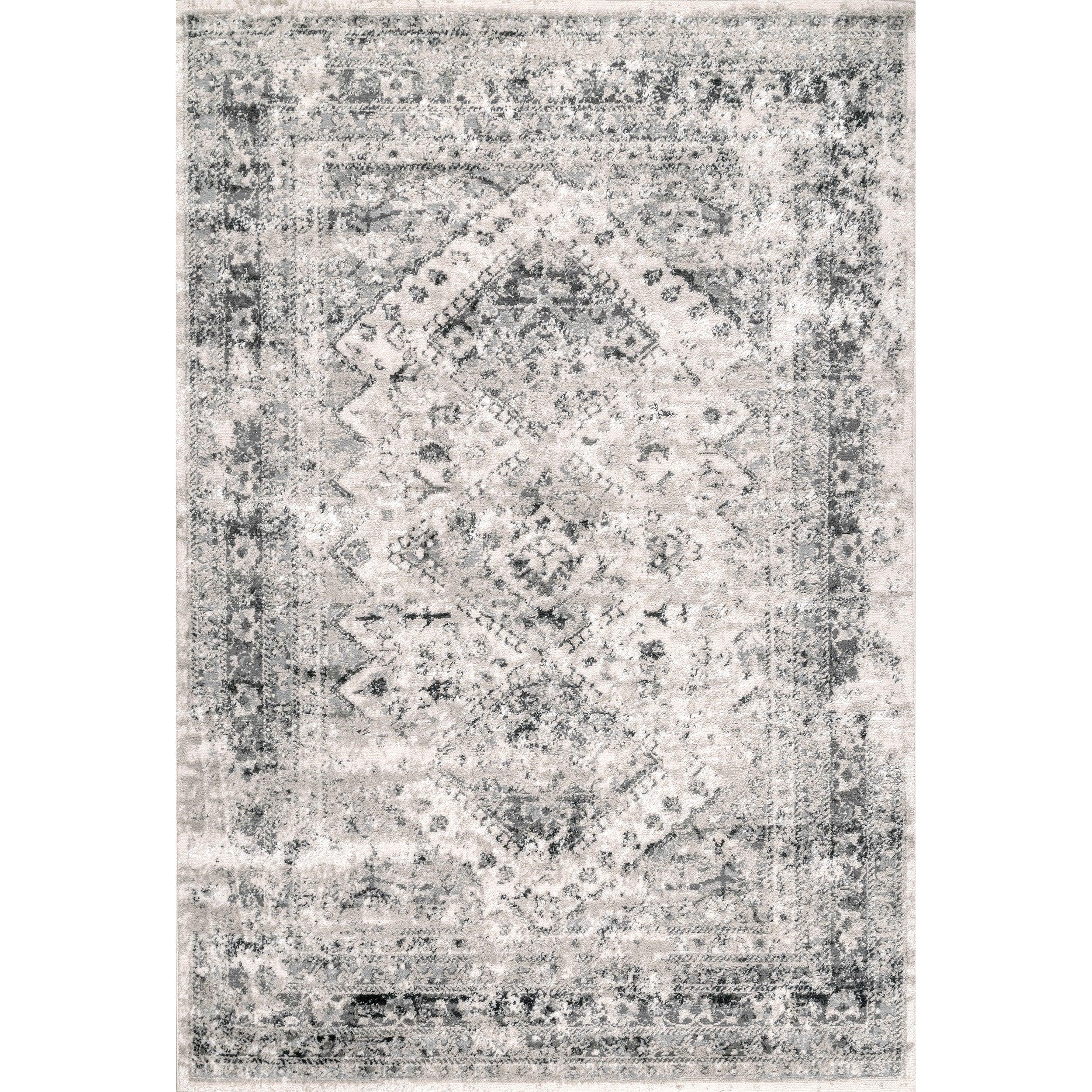 Madisson Vintage Faded Medallion Area Rug - Remutear