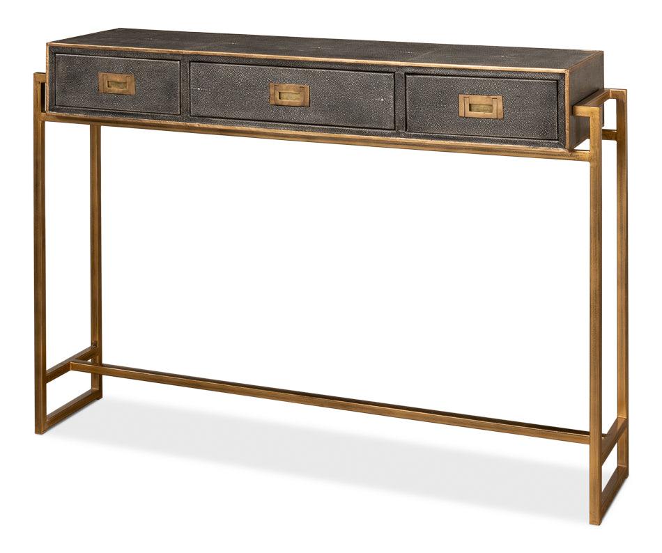 Shagreen Gold & Gray Console - Remutear
