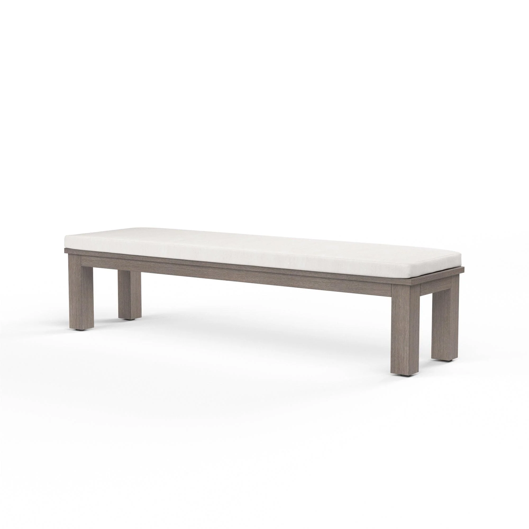 Laguna Dining Bench in Canvas Flax, No Welt - Remutear