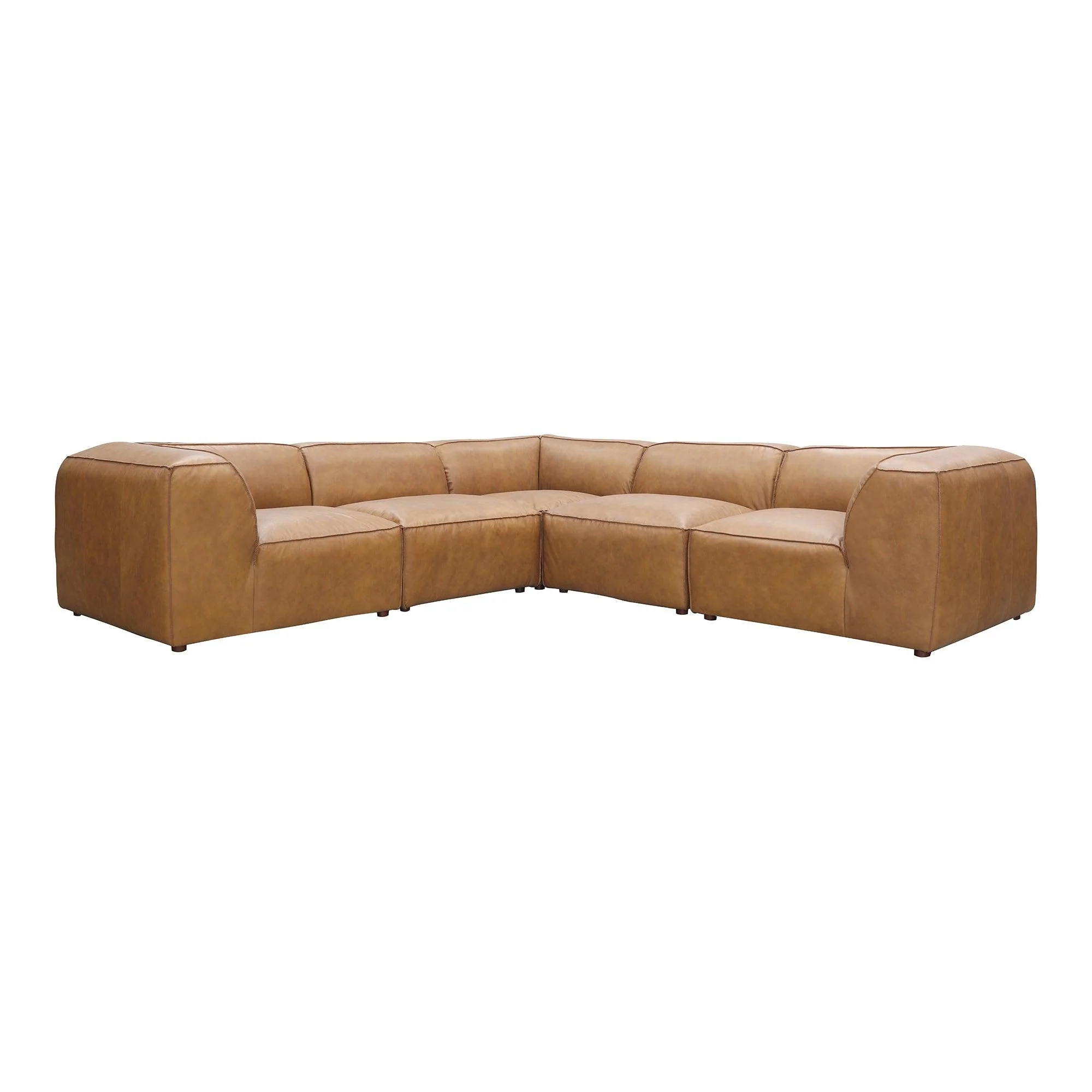 Form Dream Modular Sectional Sonoran Tan Leather - Remutear