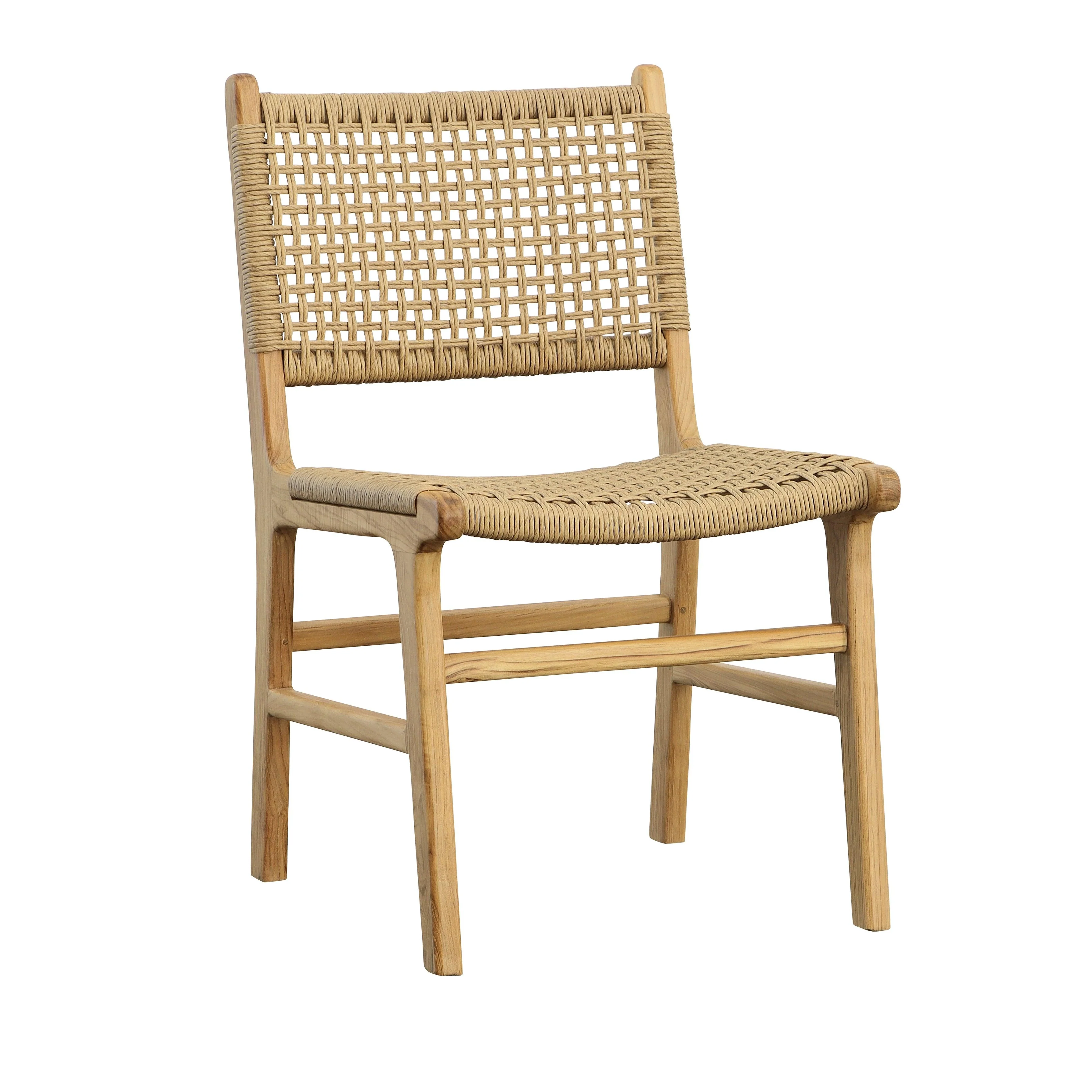 Dallin Armless Dining Chair Nat - Remutear