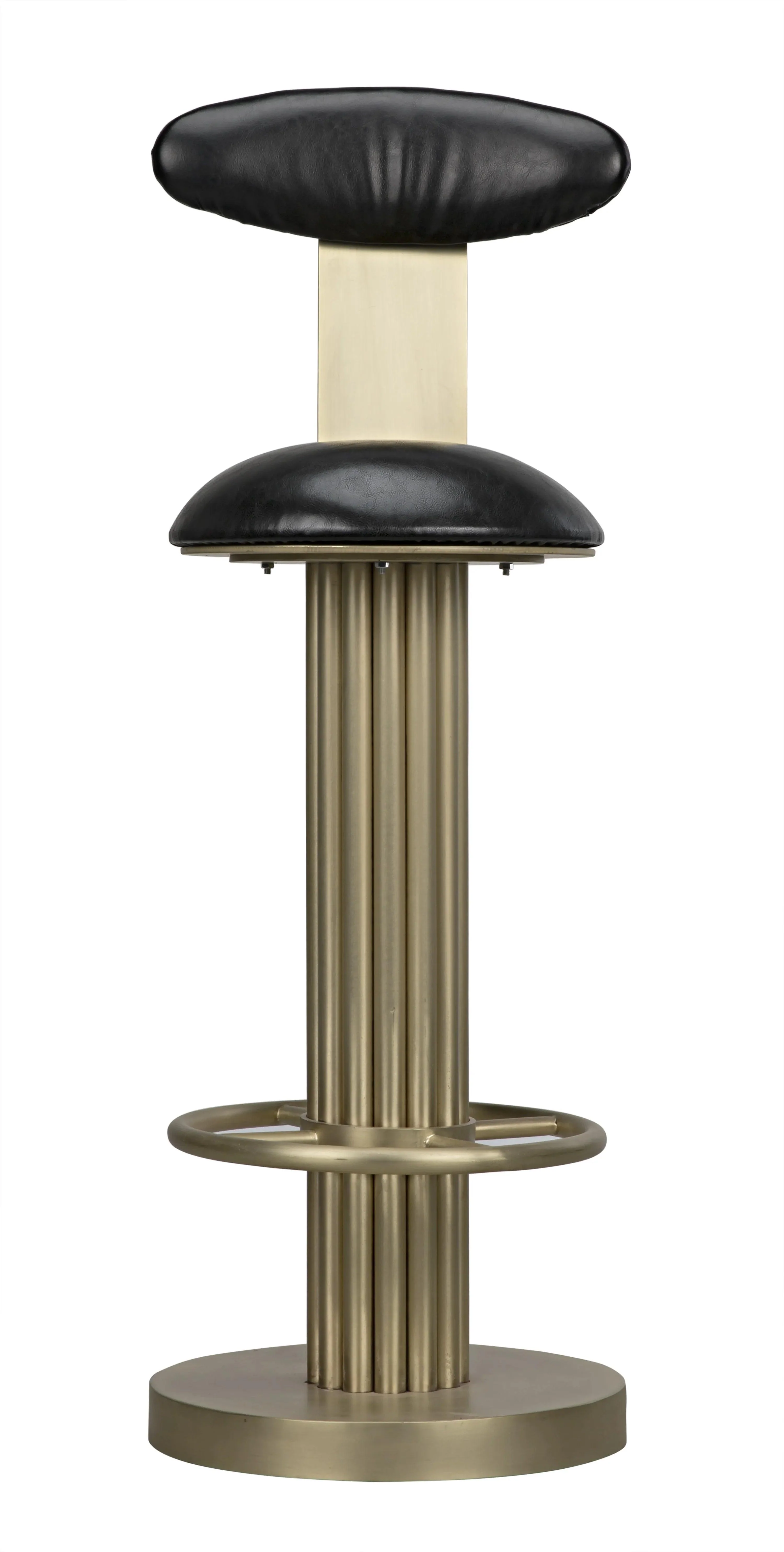 Sedes Bar Stool, Steel with Brass Finish - Remutear
