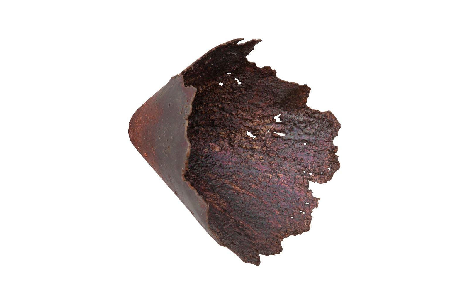 Jagged Splash Bowl Wall Art, Oxidized Copper Finish - Remutear