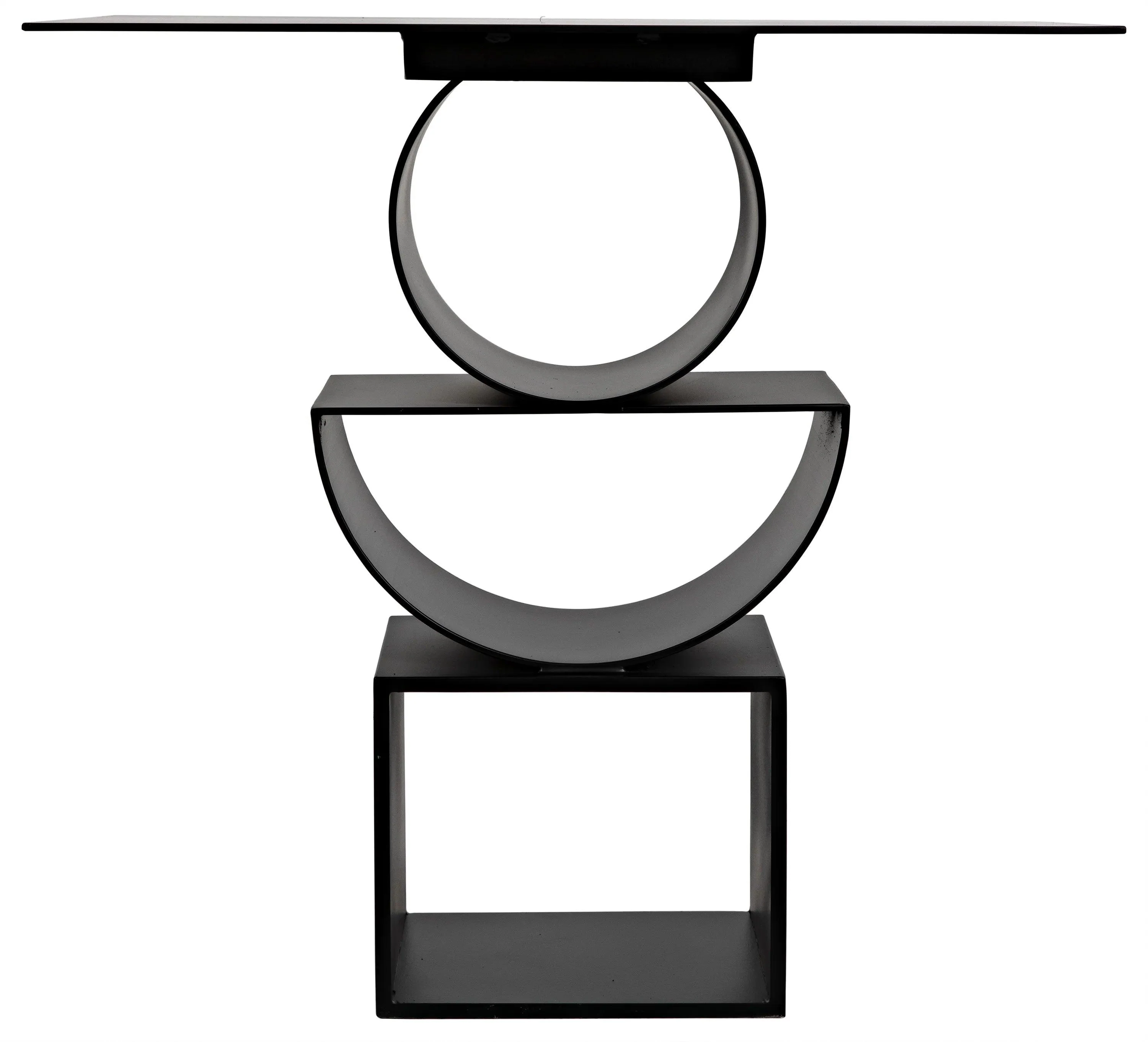 Shape Side Table, Black Steel - Remutear