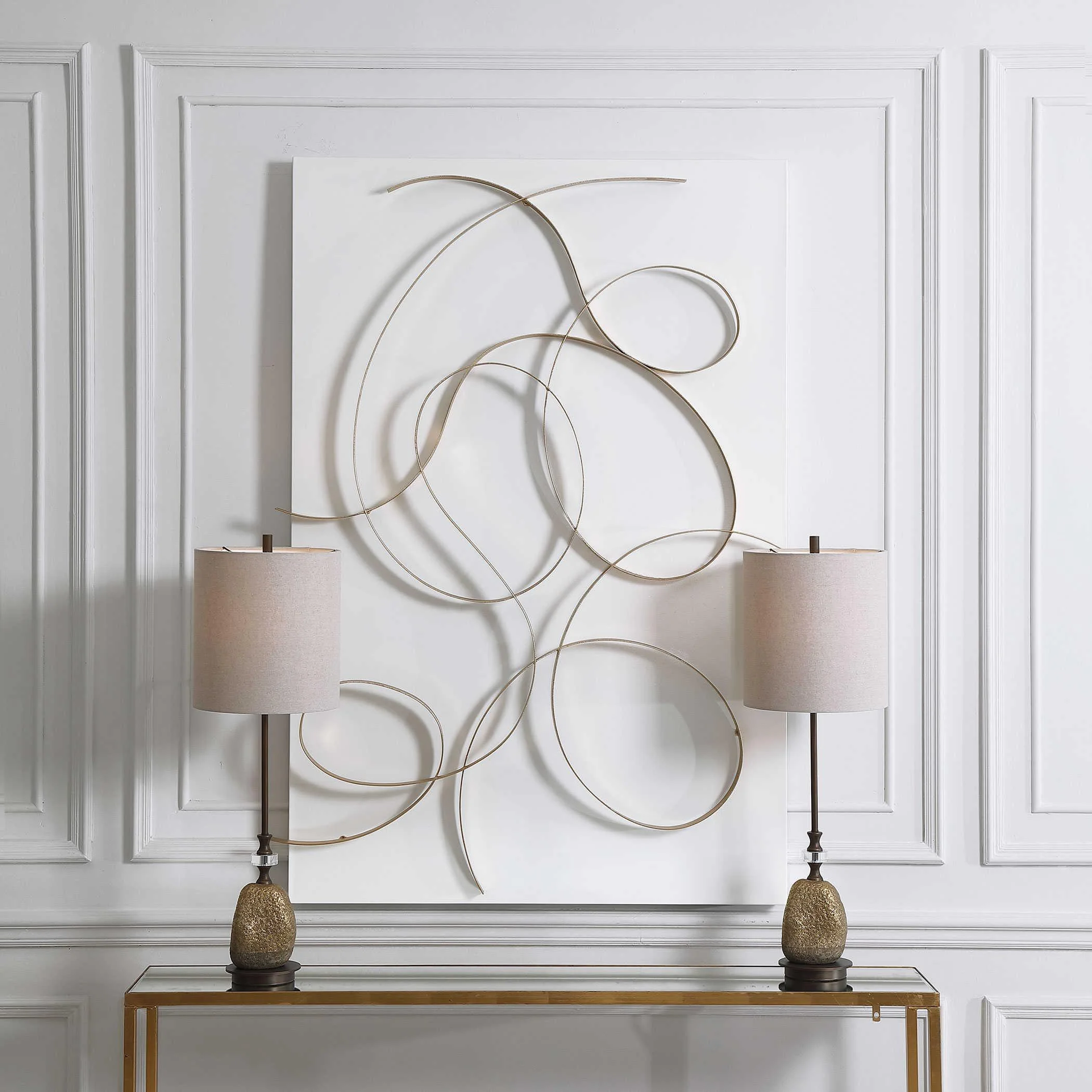 Freehand Modern Metal Wall Panel - Remutear