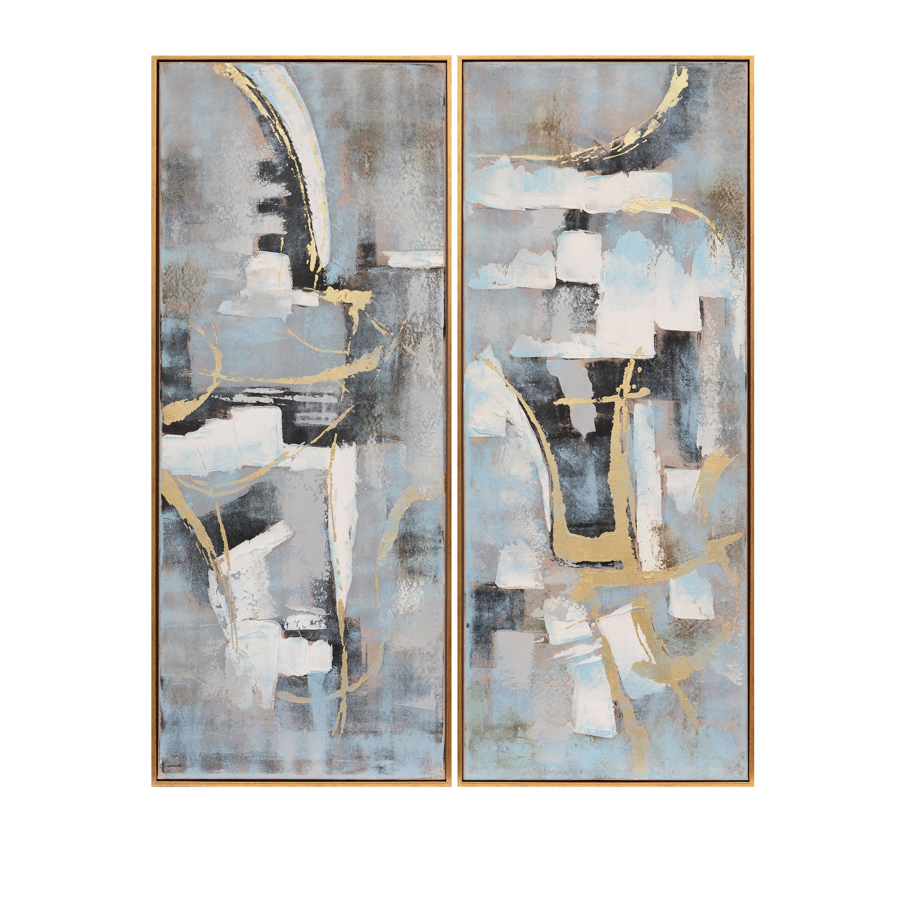 51x21, S/2, Abstract Oil Painting, Multi - Remutear