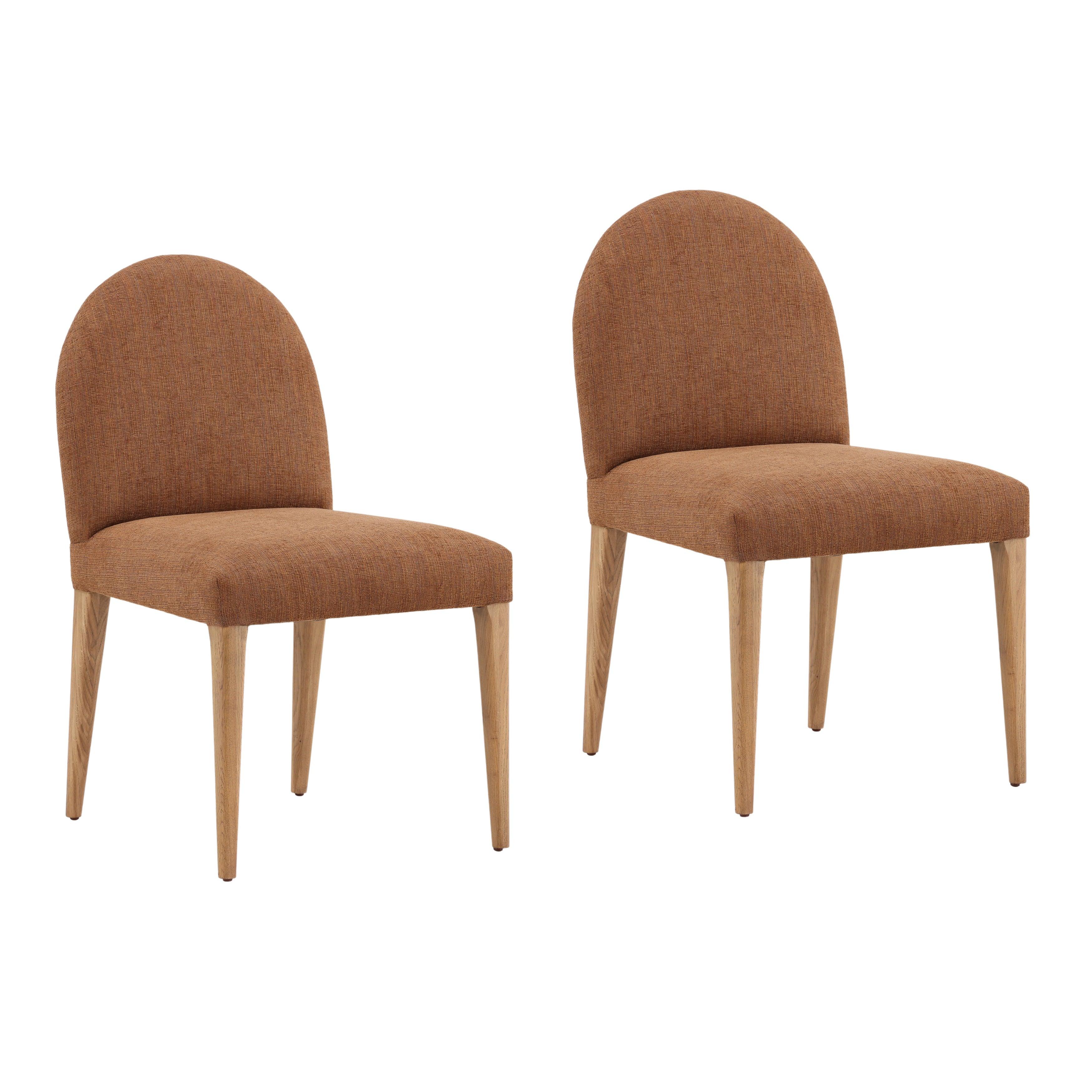 Emmett Dining Chair Set of 2 Brown - Remutear