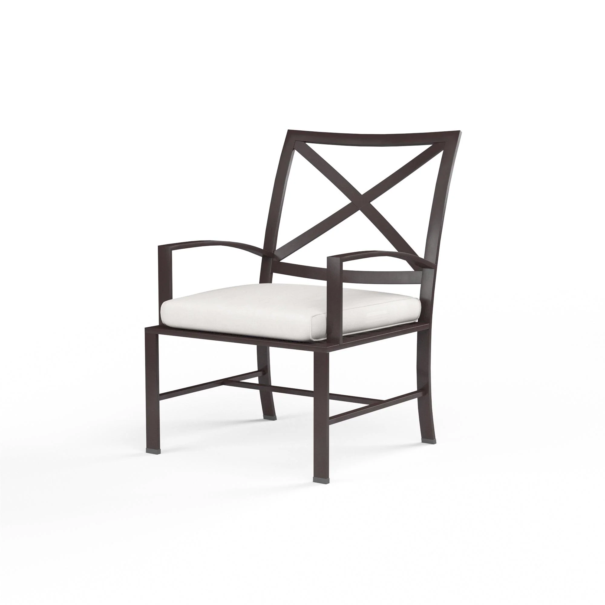 La Jolla Dining Chair in Canvas Flax w/ Self Welt - Remutear