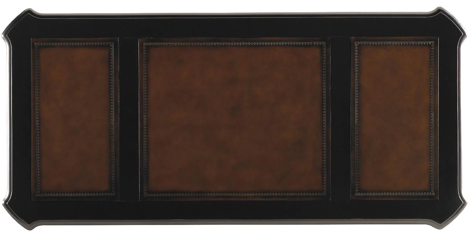 Telluride 76'' Executive Desk withLeather Panels - Remutear