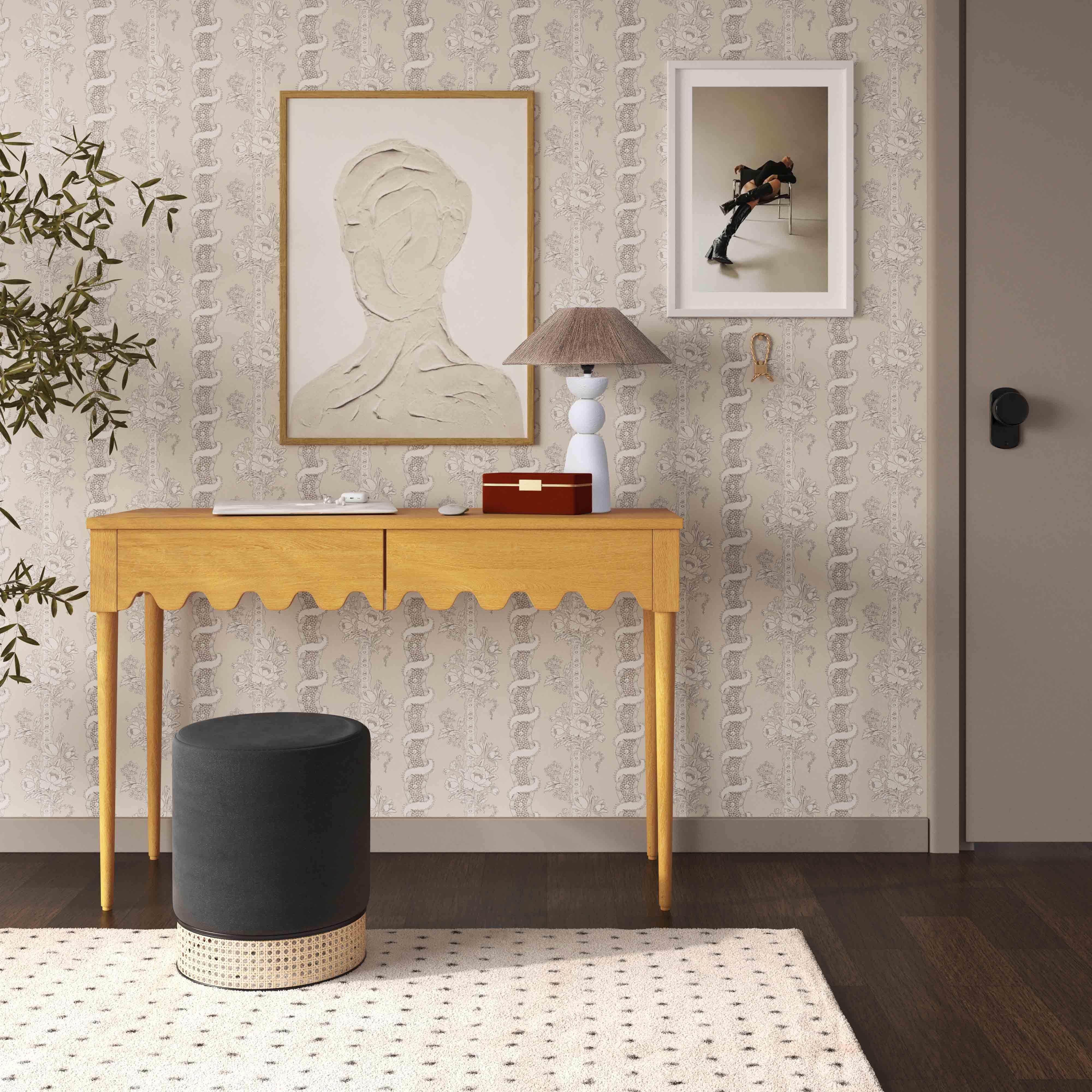 Oodle Natural Ash 2-Drawer Desk - Remutear
