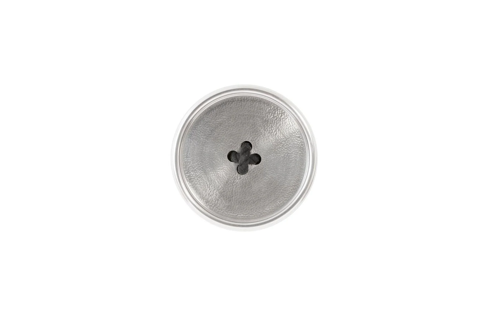 Button Wall Tile, Hammered Metal, Aluminum Finish - Remutear