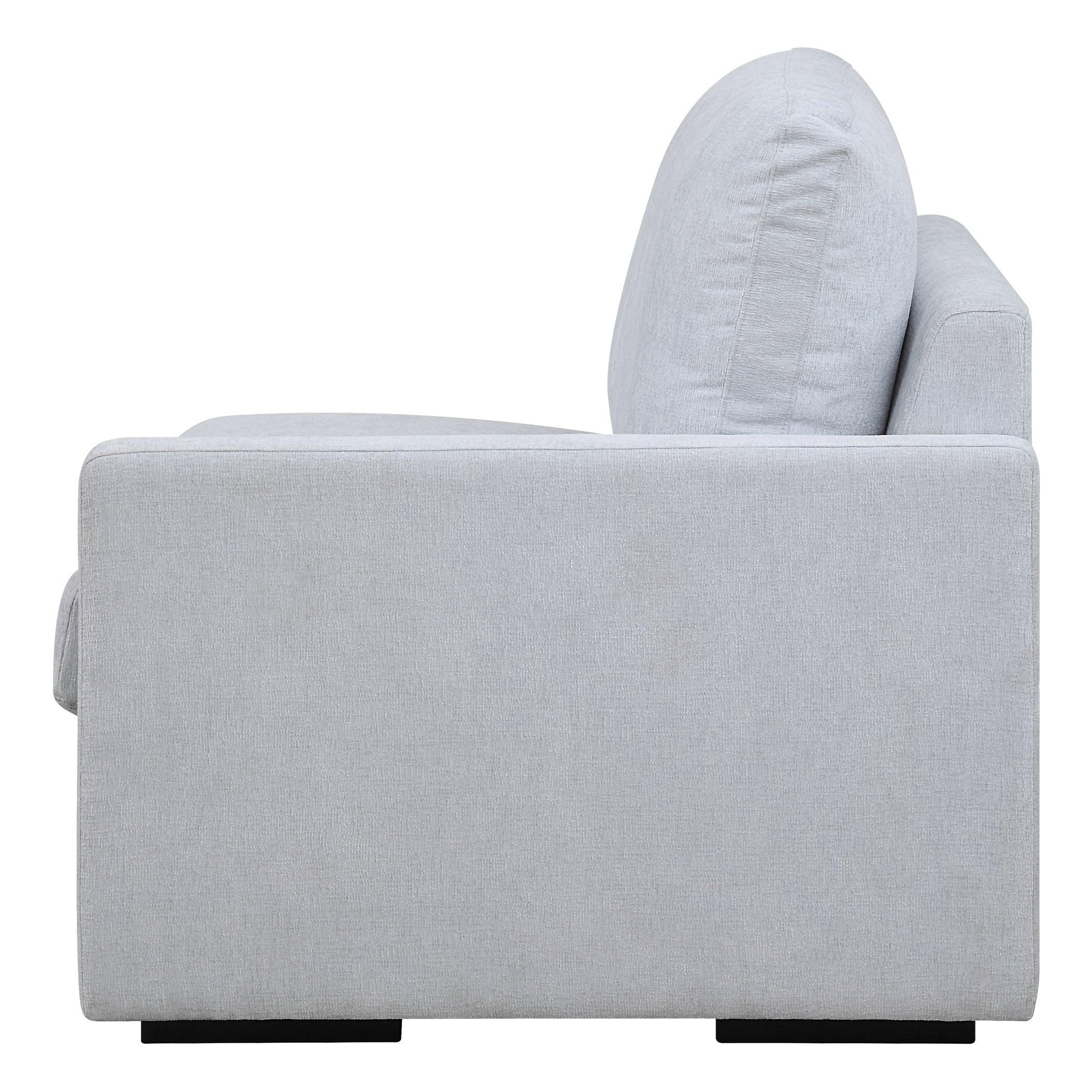 Refuge Cloud Blue Right Arm Facing Sofa - Remutear