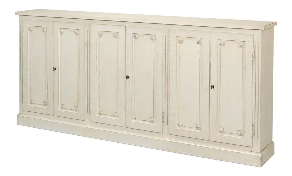 Bellagio Sideboard 96 - White/White - Remutear