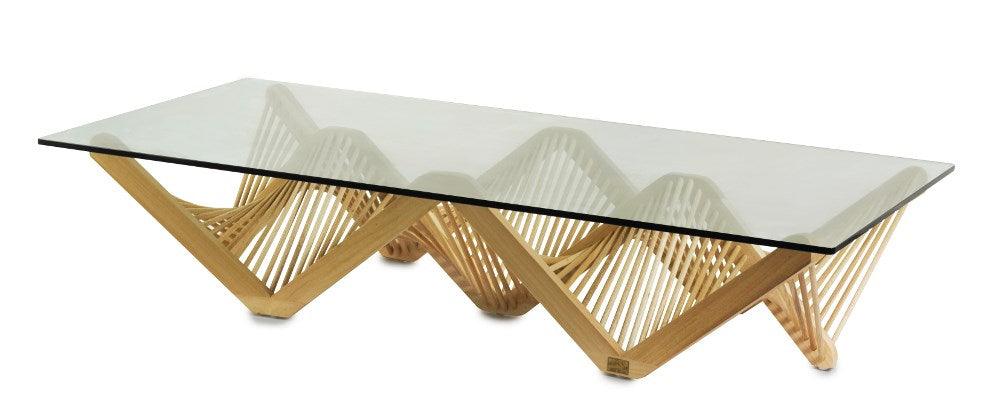 Geo Cocktail Table, Rectangular, Natural - Remutear