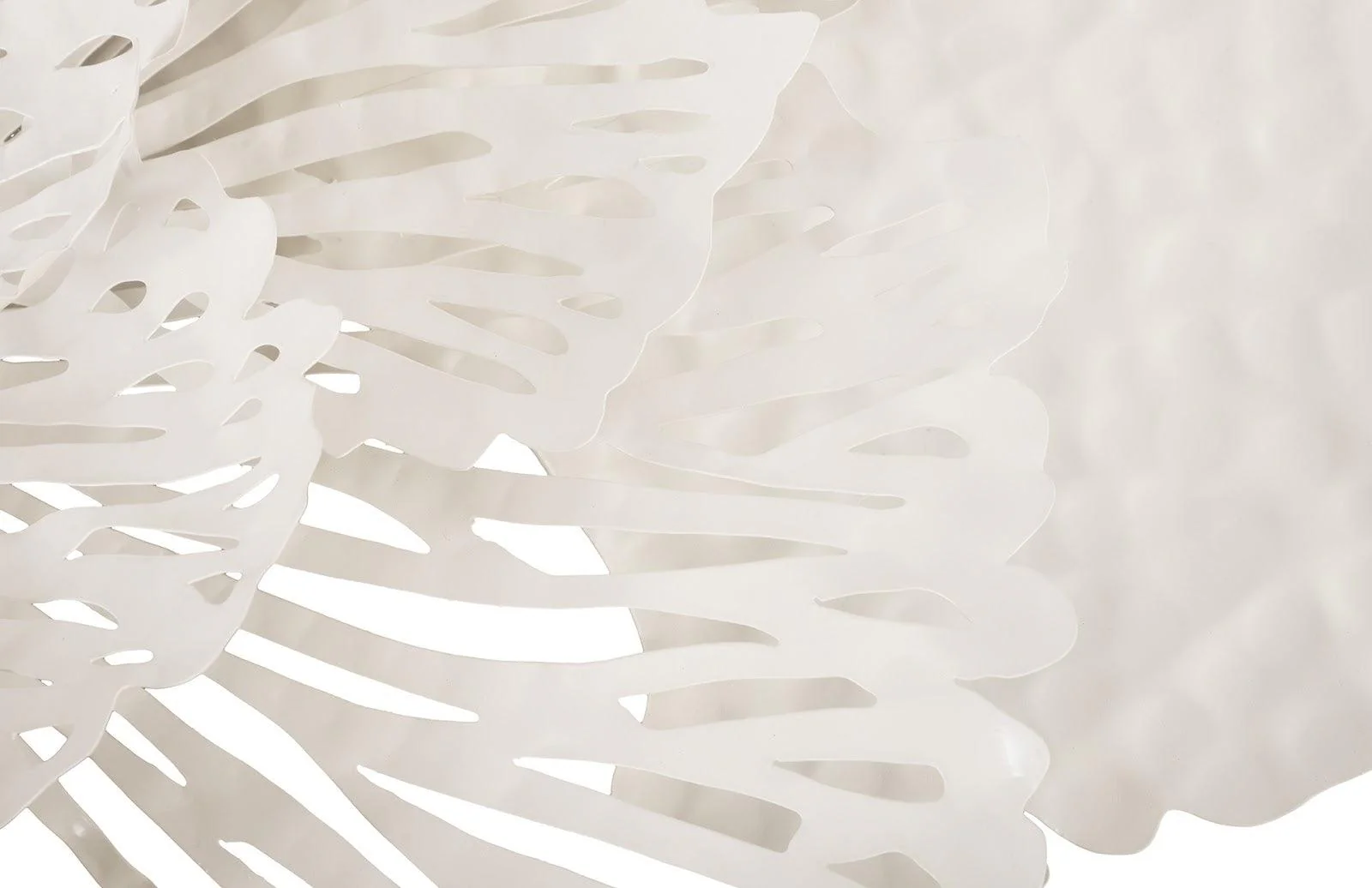 Flower Wall Art, Medium, White, Metal - Remutear