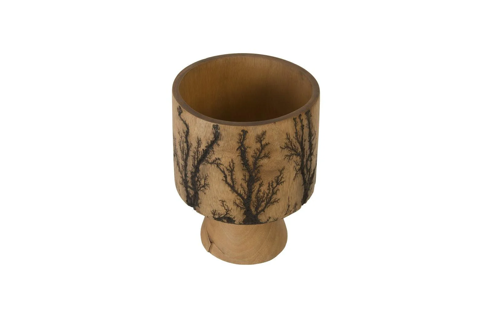 Lightning Vase, Mango Wood, Cup Shape - Remutear