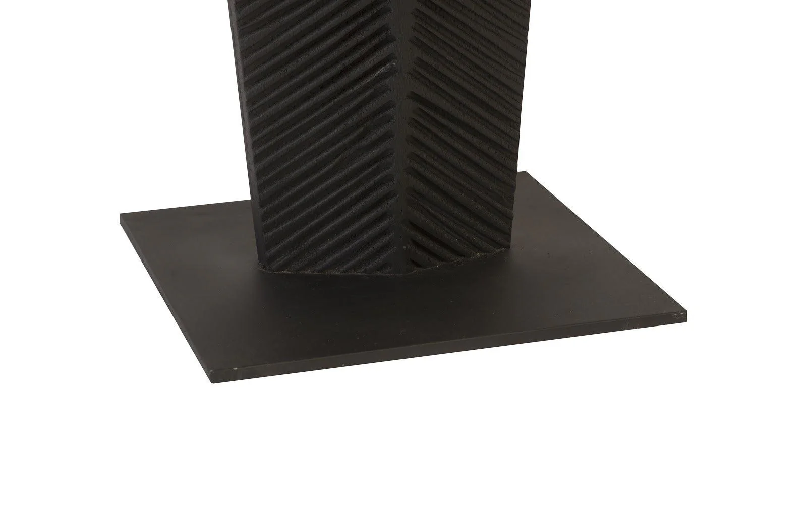 Carved Leaf on Stand, Burnt, XL - Remutear