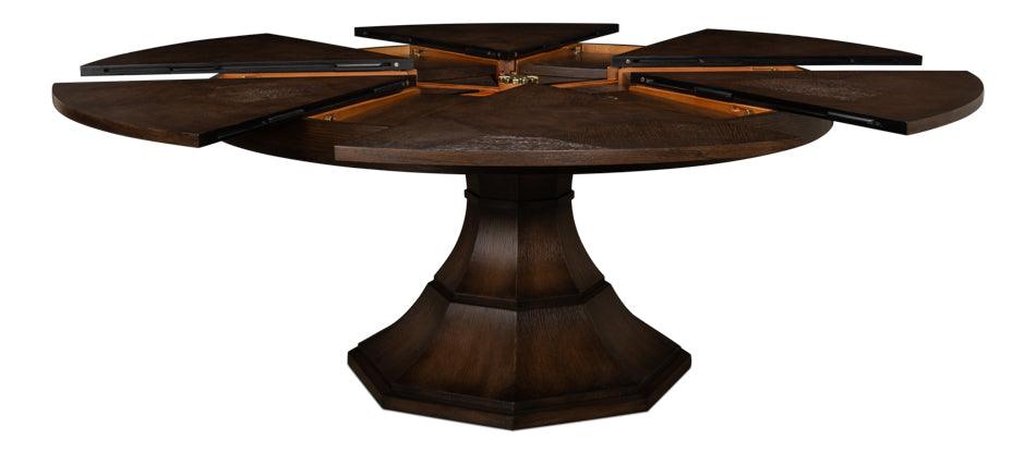 Giselle Jupe Dining Tbl Lg Burnt Brn Oak - Remutear