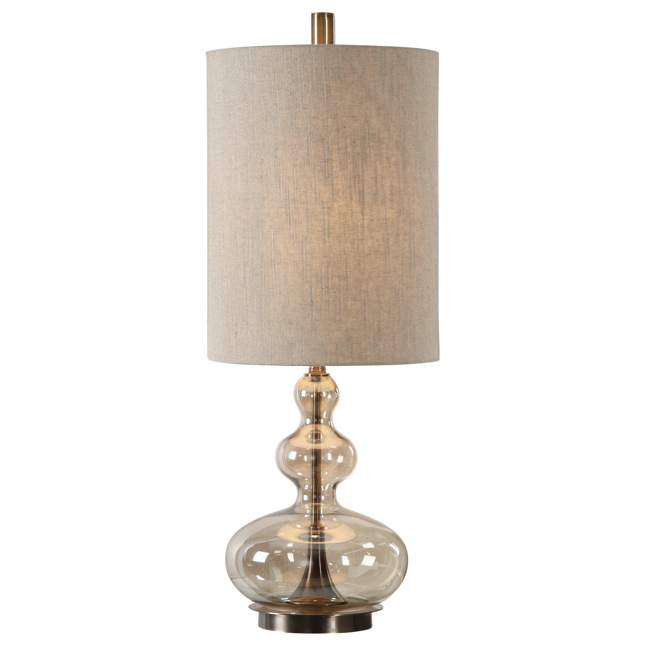 FORMOSO AMBER GLASS TABLE LAMP - Remutear