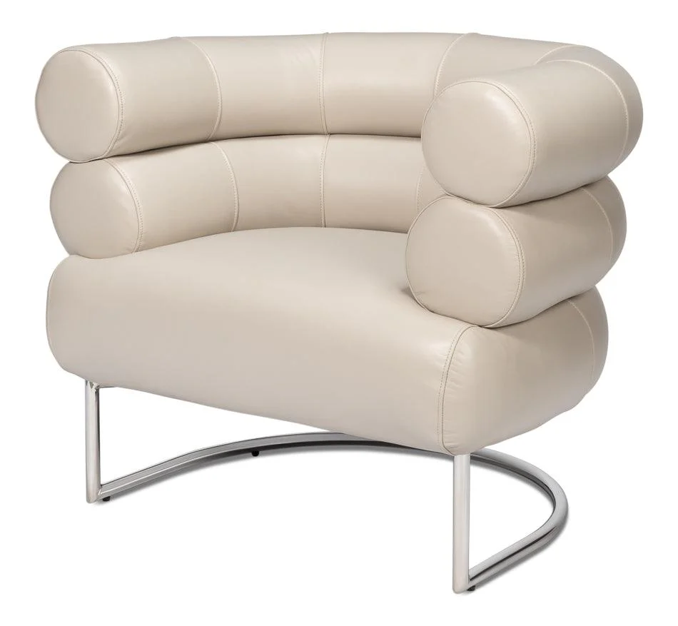 Rondo Occasional Leather Chair White - Remutear