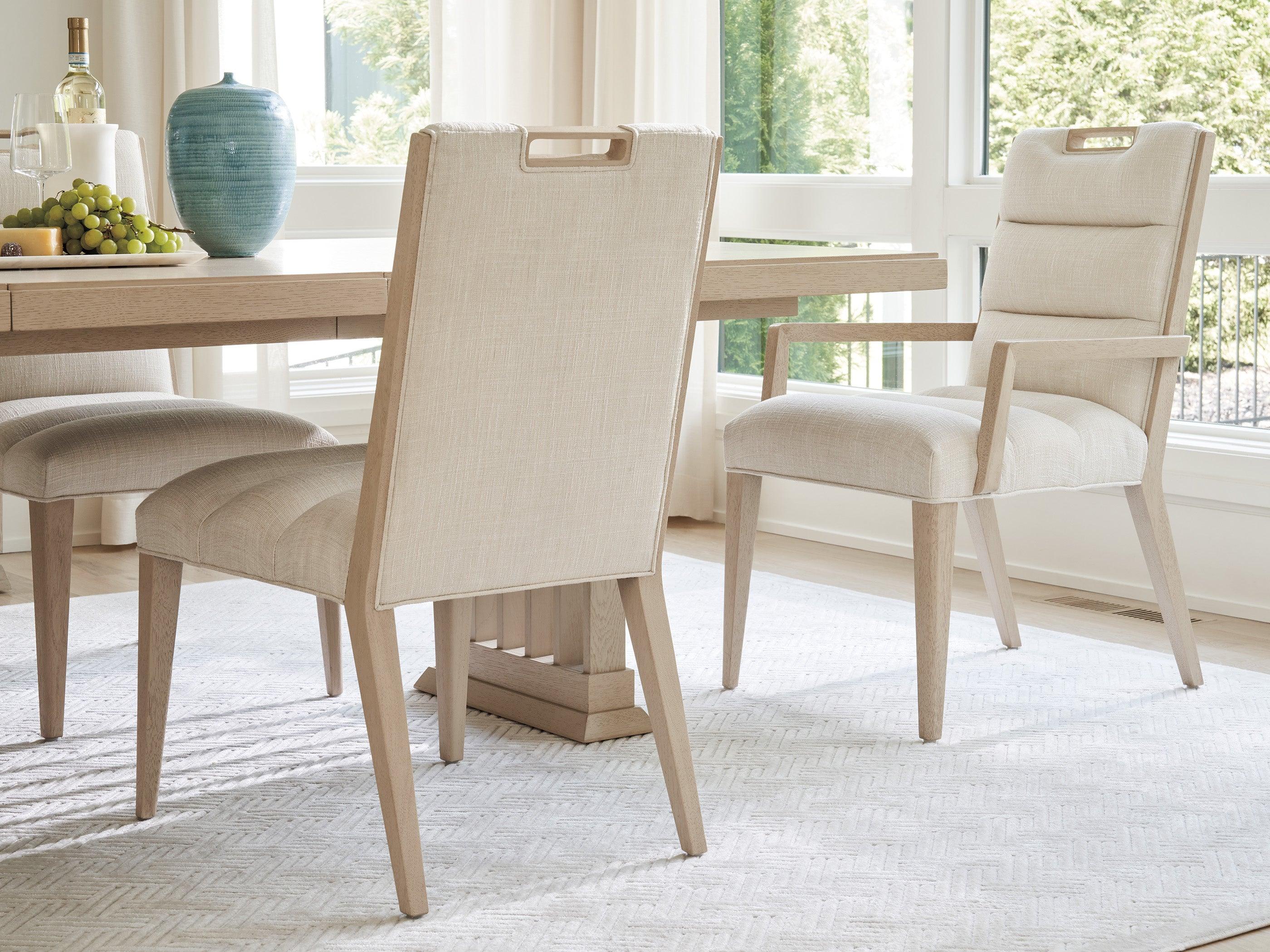 Sunset Key Aiden Channeled Upholstered Arm Chair - Remutear