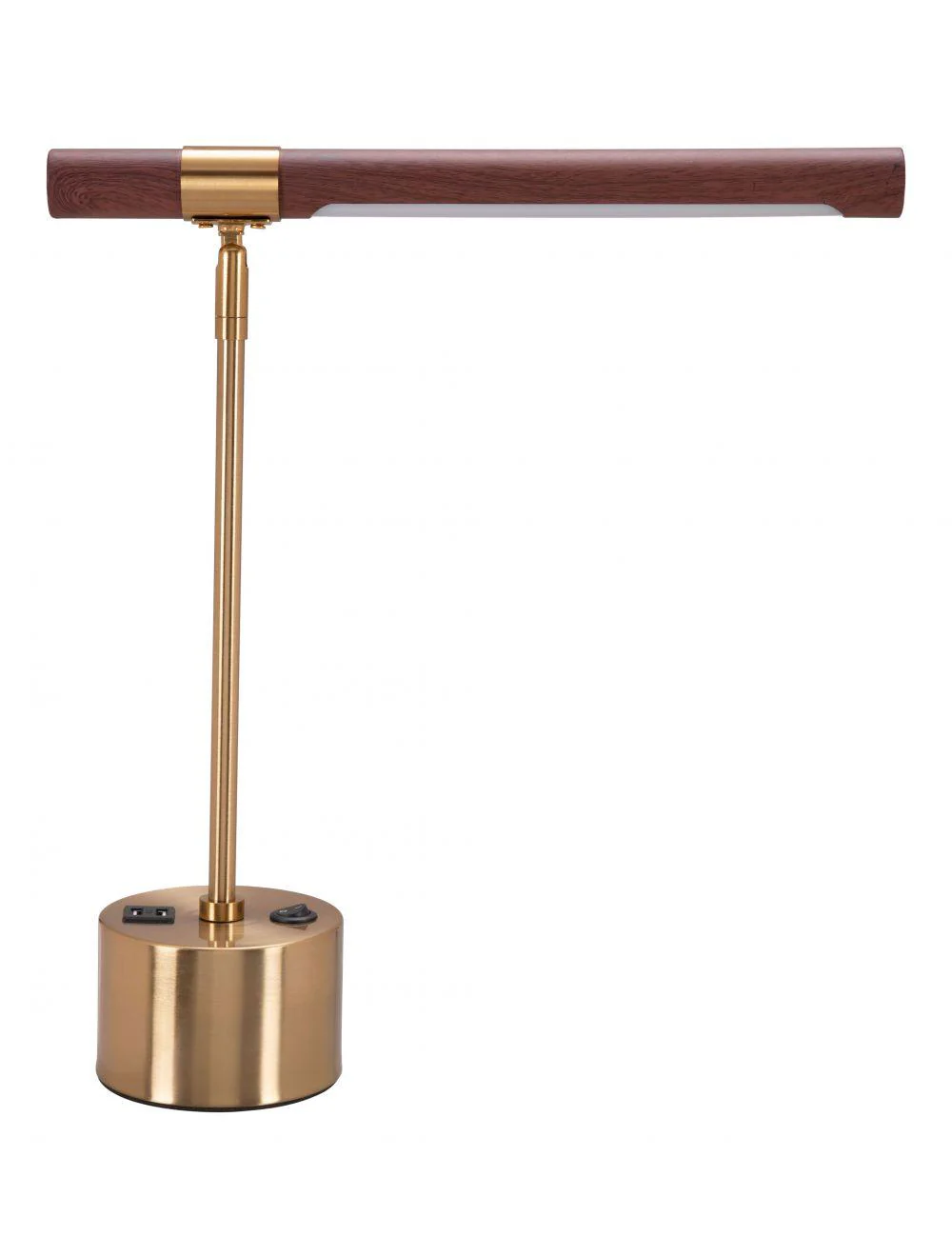 Kippy Table Lamp Brown & Brass - Remutear