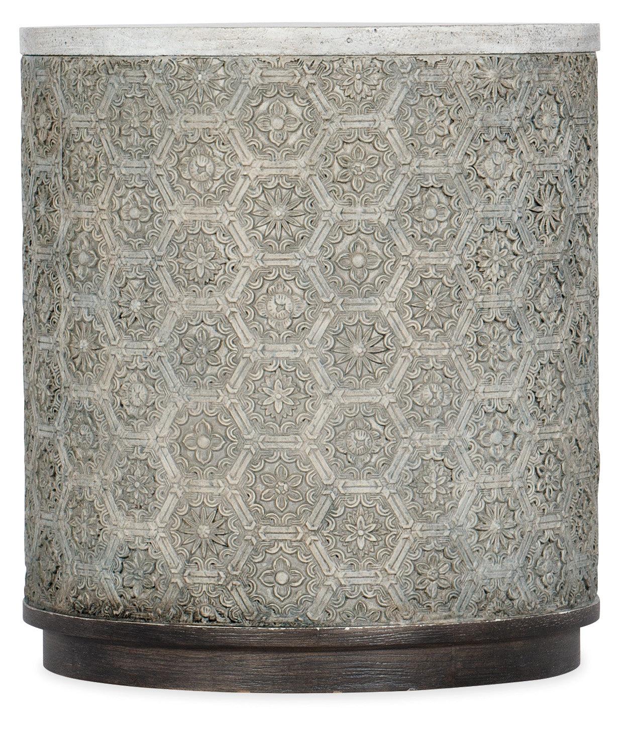 Melange Greystone Round End Table - Remutear