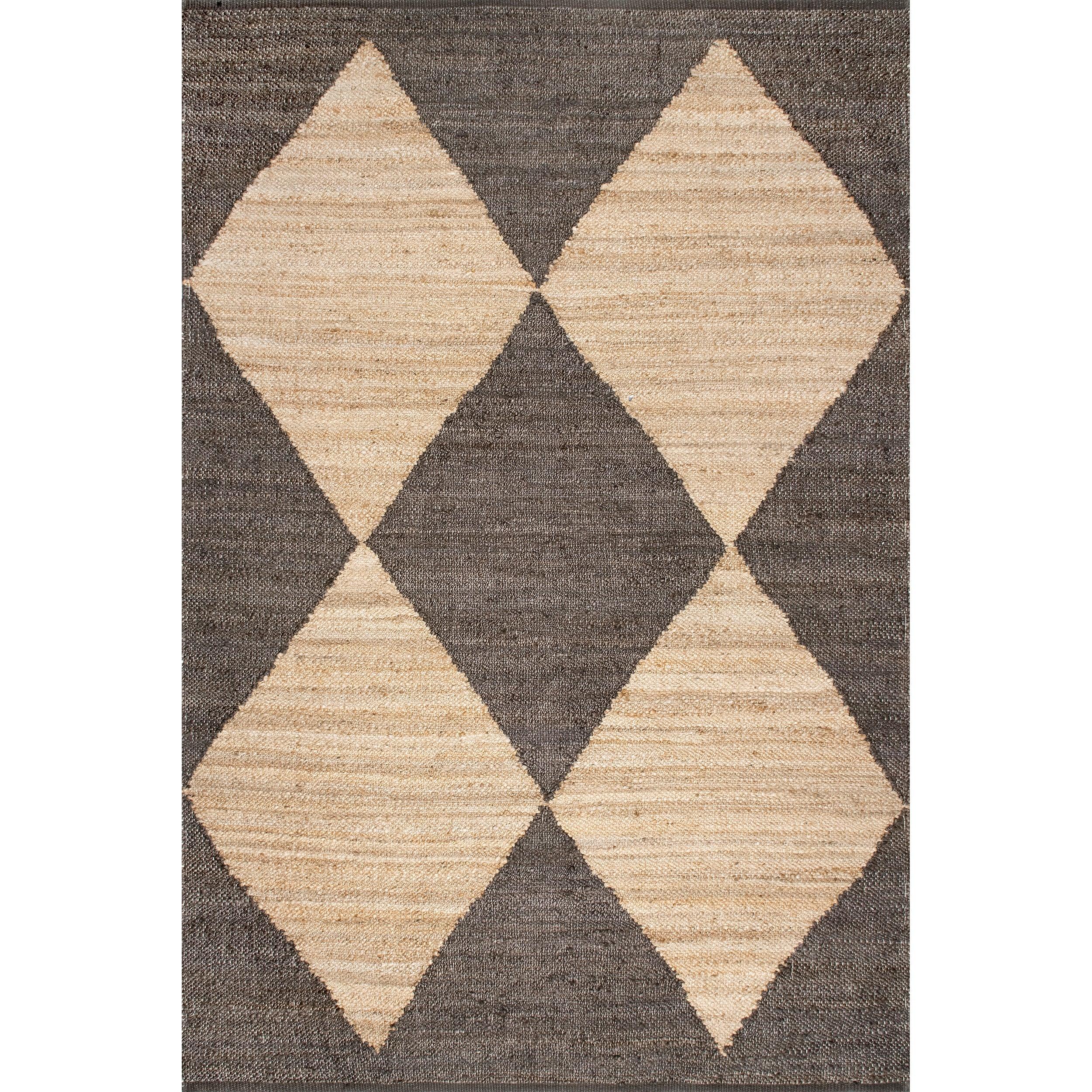 Pandora Diamond Jute Area Rug - Remutear