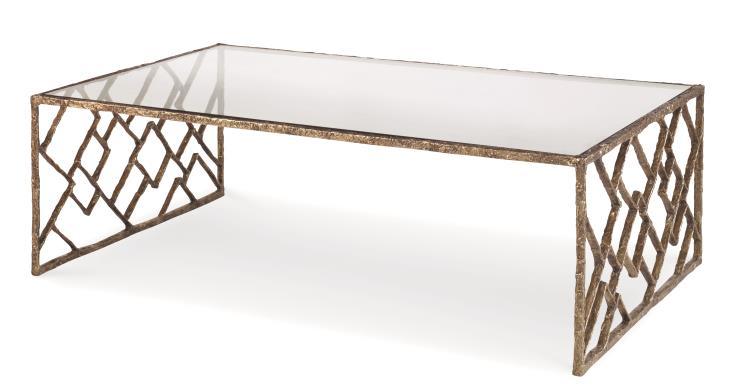 Grand Tour Furniture Lattice Bronze Cocktail Table - Remutear