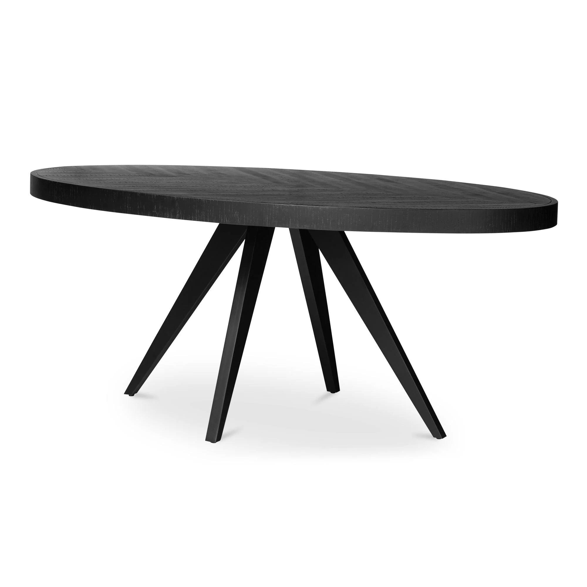 Parq Oval Dining Table Black - Remutear