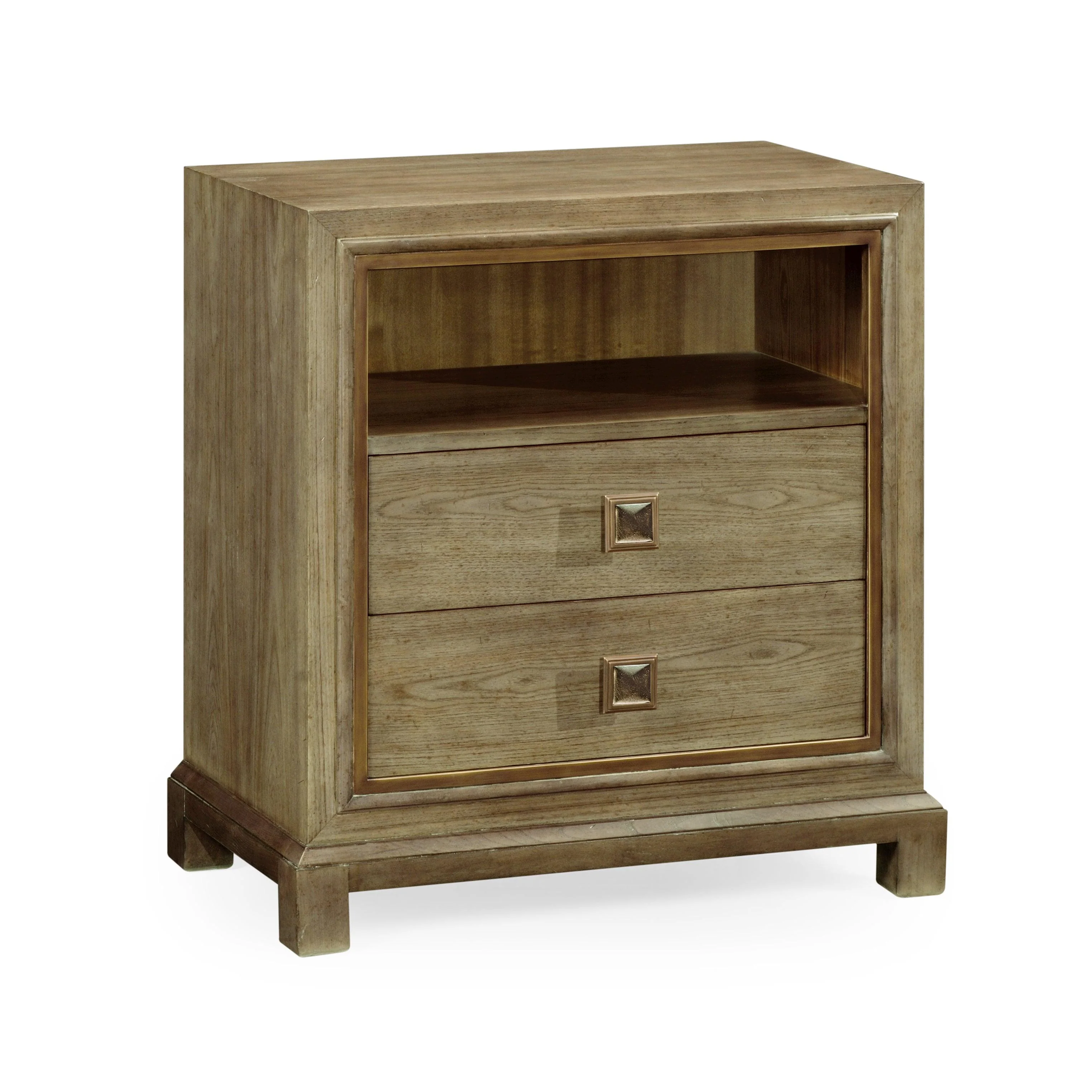 Traditional Accents Nightstand in Light Grey Chestnut - Remutear