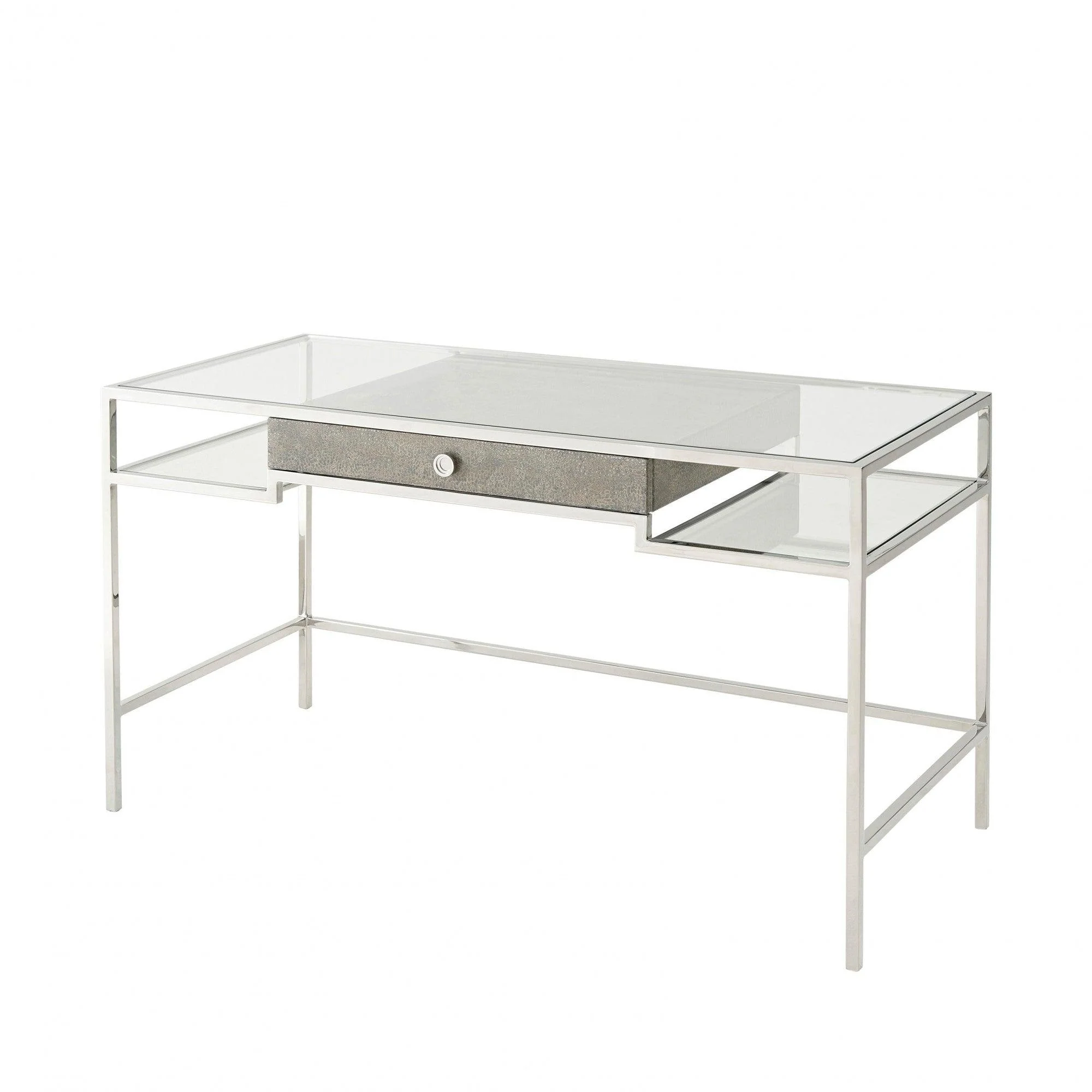 Tintagel Desk (Blue Mottled Eggshell) - Remutear