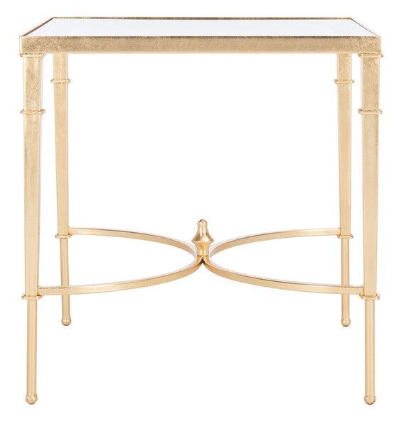 MENDEZ GOLD LEAF ACCENT TABLE - Remutear