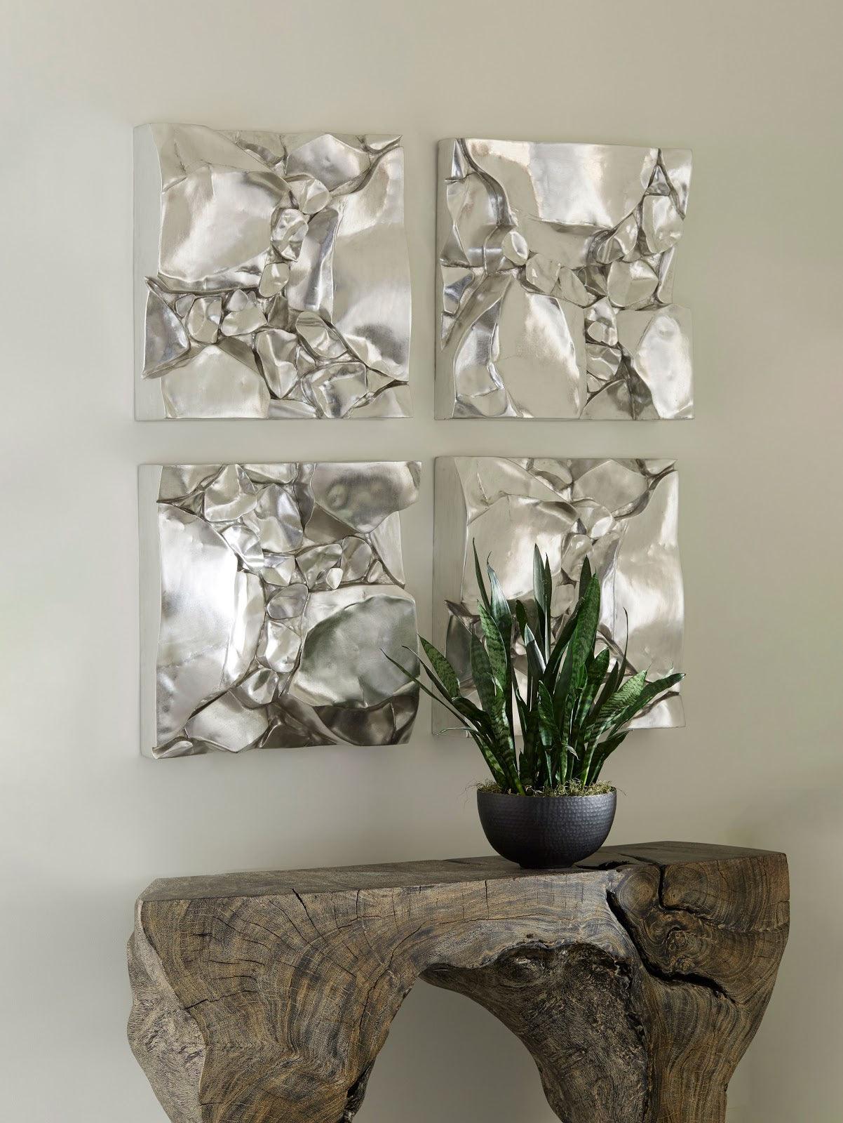 Cairn Wall Tile, Silver - Remutear