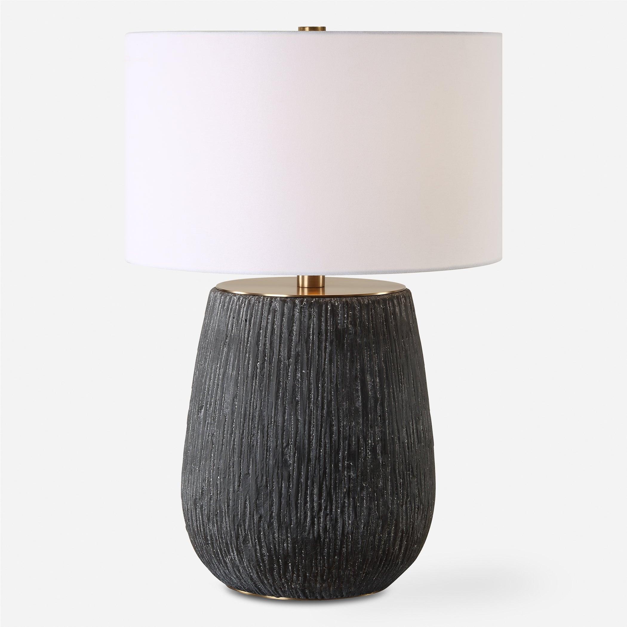 Americana Aged Black Table Lamp - Remutear
