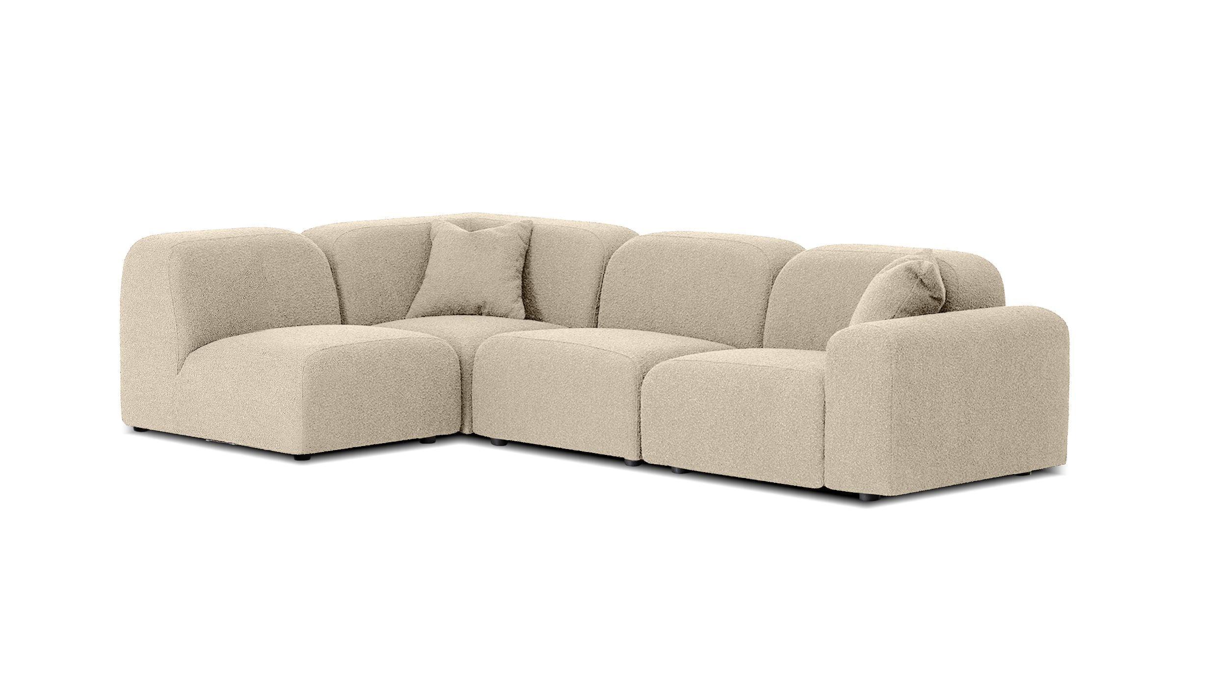 ARCOS Sectional 4-Piece (Chair RAF+ 2x Armless+ Corner) - Remutear